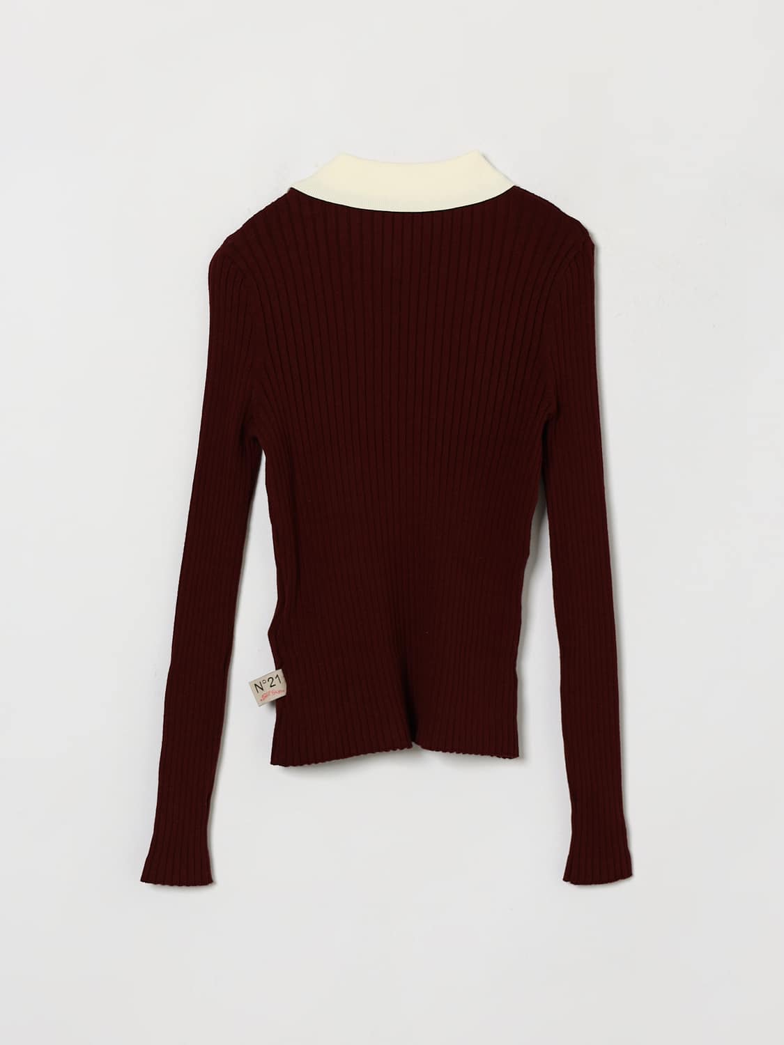 N° 21 PULLOVER: Pullover kinder N° 21, Burgunderrot - Img 2