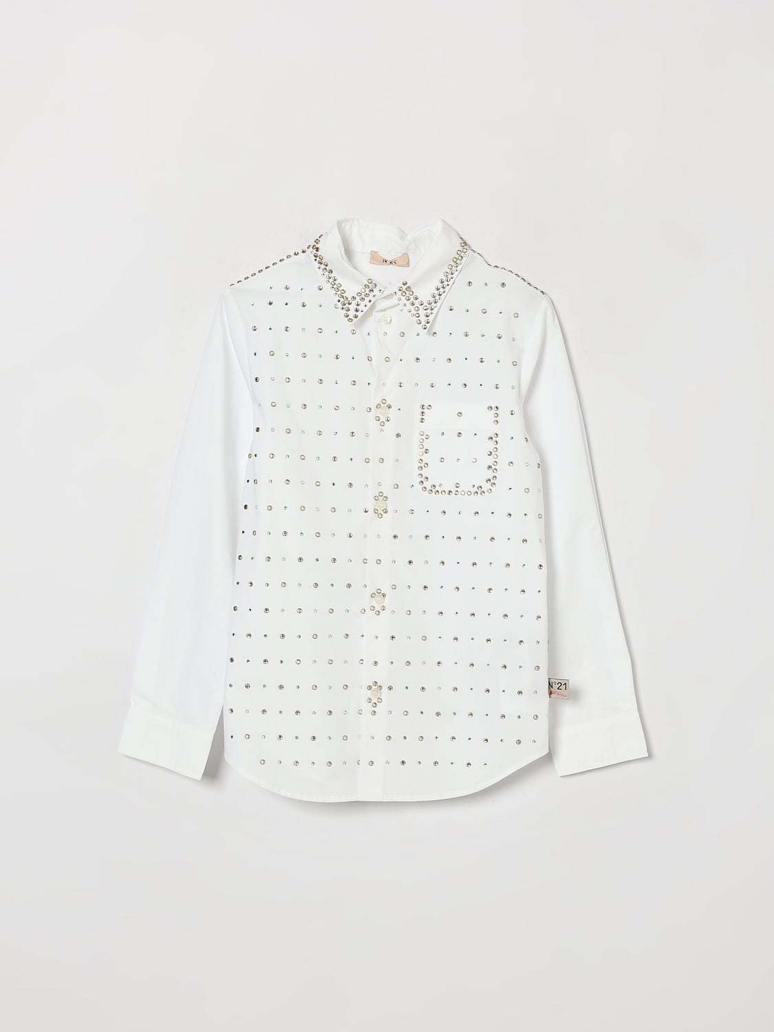 N° 21 BLUSE: Bluse kinder N° 21, Weiß - Img 1