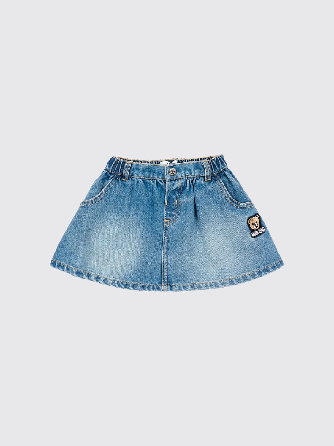MOSCHINO FALDA: Falda niños Moschino, Azul Oscuro - Img 1