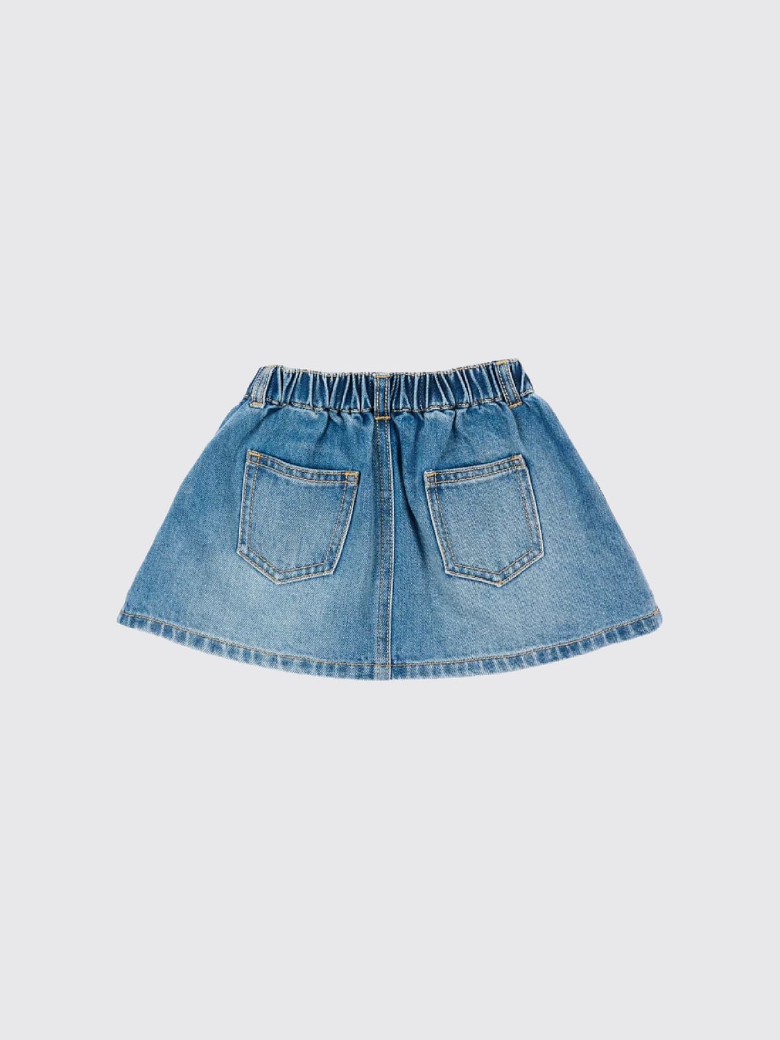 MOSCHINO FALDA: Falda niños Moschino, Azul Oscuro - Img 2