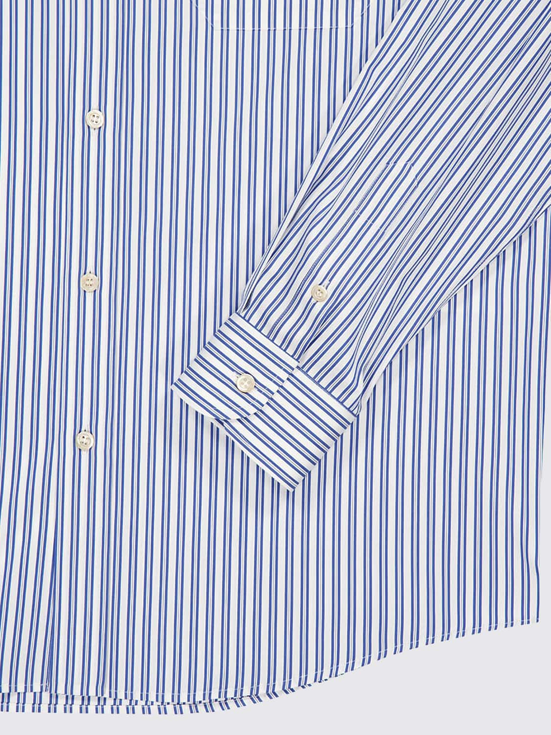VALENTINO GARAVANI SHIRT: Valentino Garavani Striped Cotton Button-Down Slim Fit Shirt, Ivory - Img 4