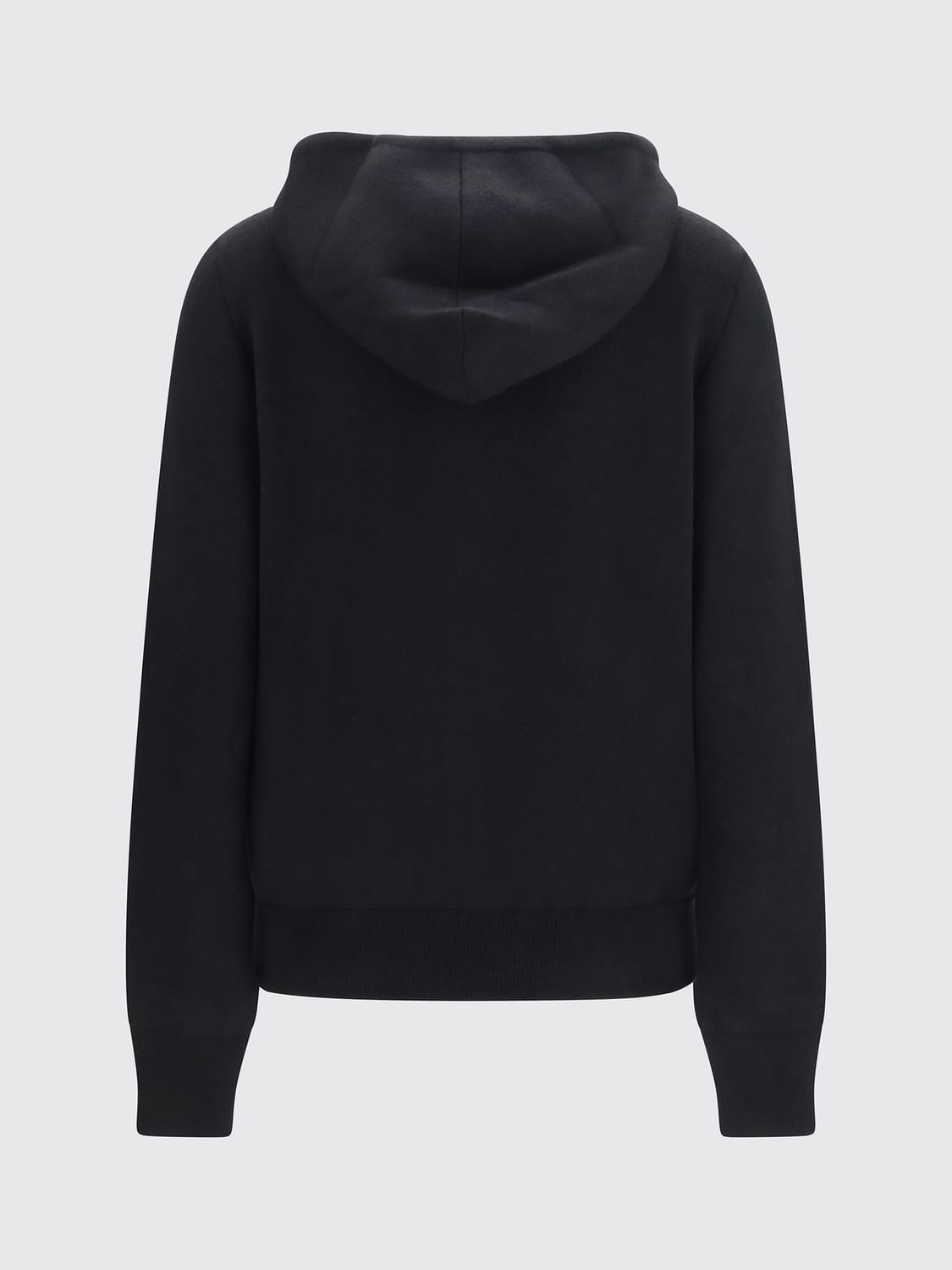 FENDI SWEATSHIRT: Slim Fit Kaschmir-Hoodie Fendi mit Reißverschluss und FF-Monogramm, Schwarz - Img 3