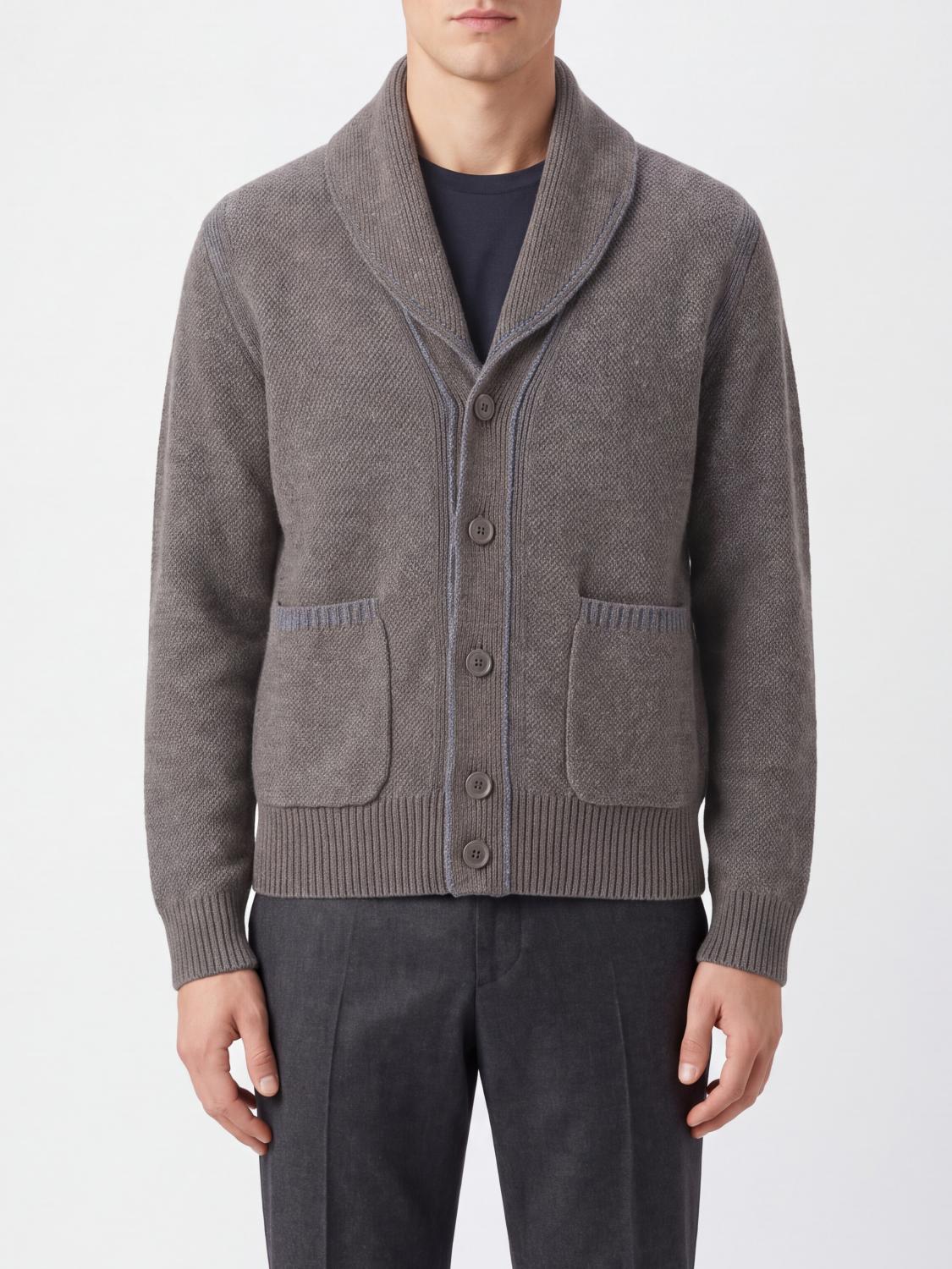 ZEGNA セーター: セーター メンズ Zegna, ブラウン - Img 1