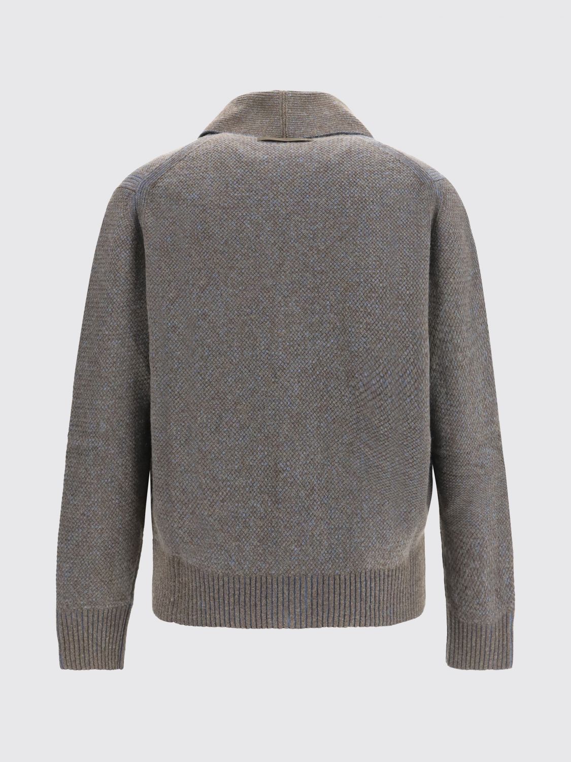 ZEGNA セーター: セーター メンズ Zegna, ブラウン - Img 3