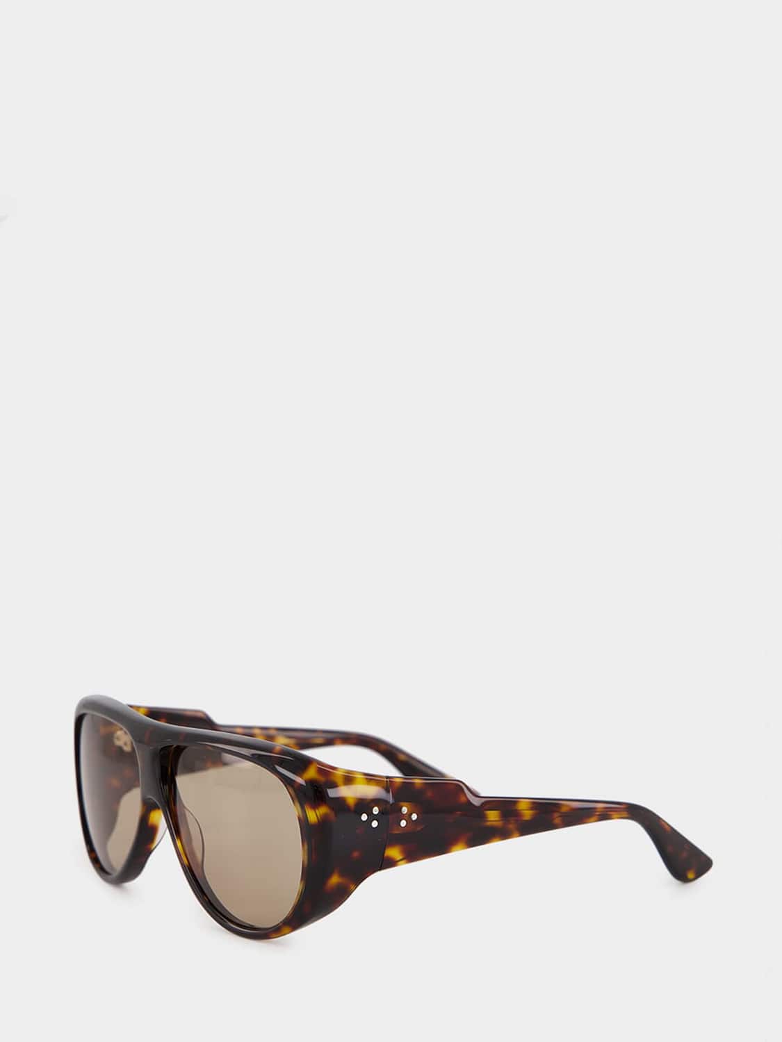 PORT TANGER SUNGLASSES: Port Tanger Gambia Teardrop Tortoiseshell Acetate Sunglasses, Brown - Img 1
