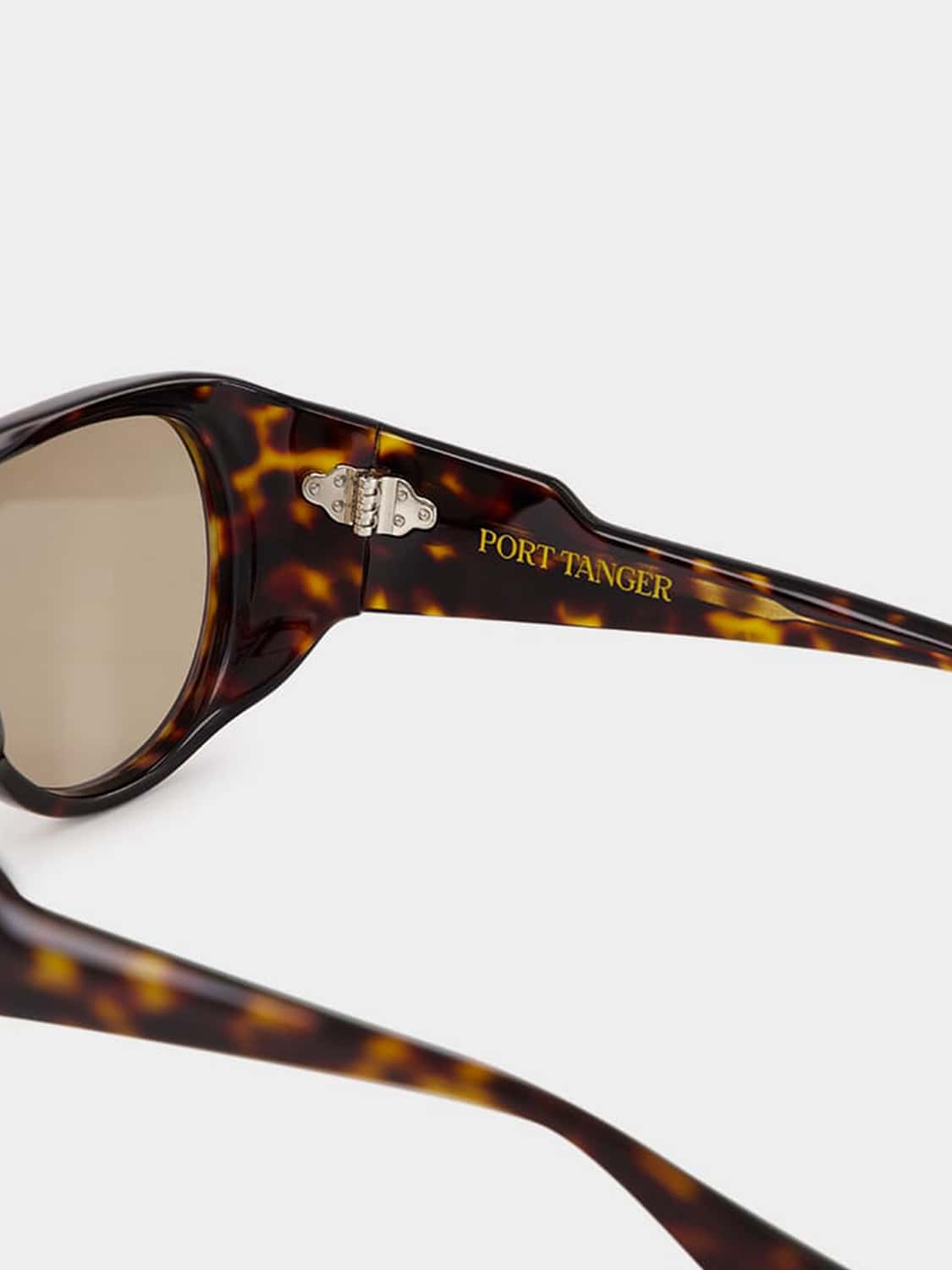 PORT TANGER SUNGLASSES: Port Tanger Gambia Teardrop Tortoiseshell Acetate Sunglasses, Brown - Img 4