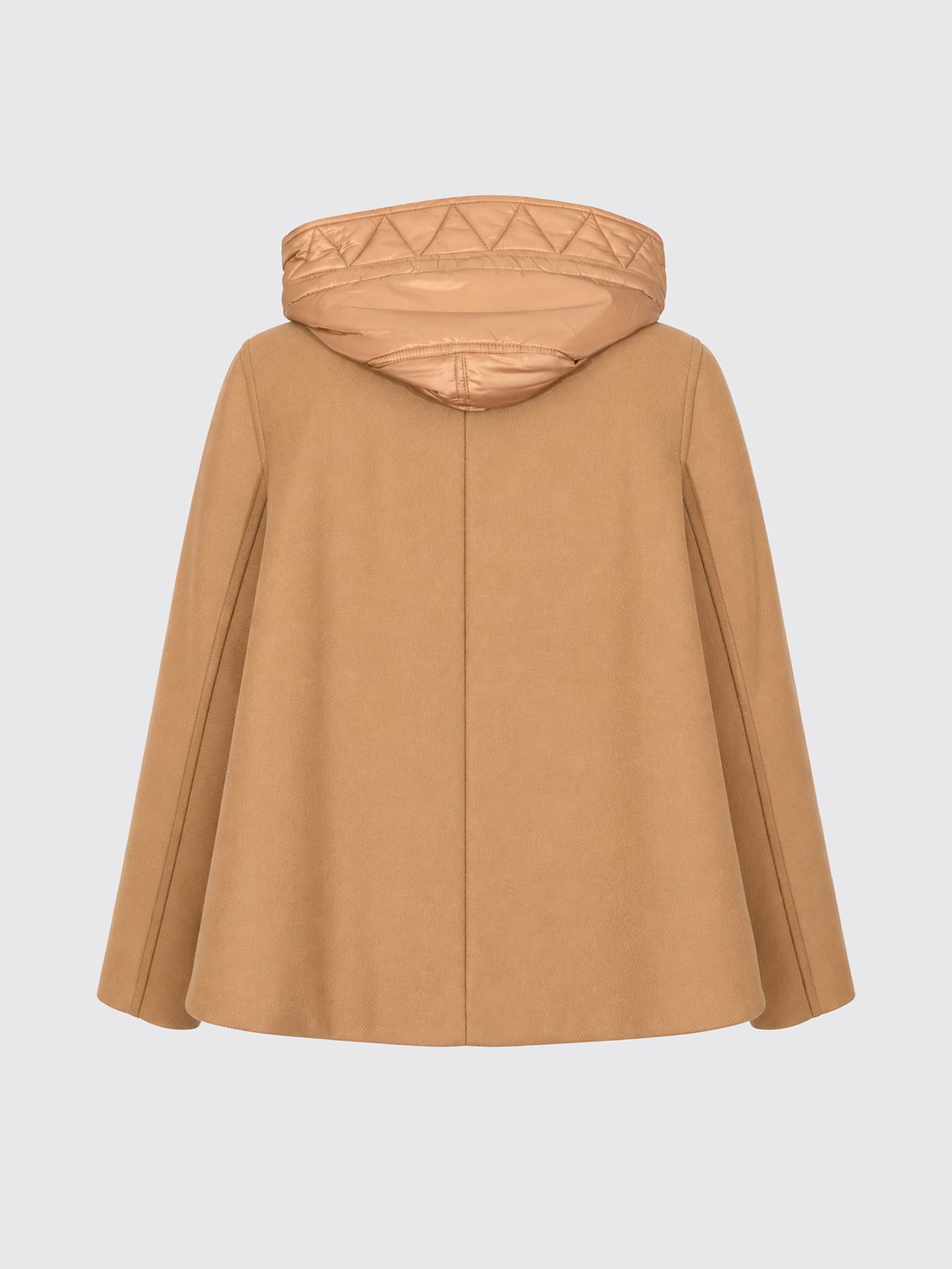 FAY CAPPOTTO: Cappotto corto Fay in misto lana e cashmere con cappuccio e alamari, Corda - Img 3