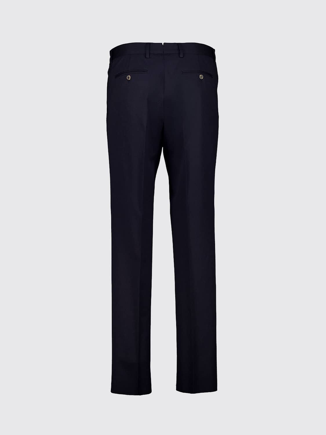 BOGLIOLI PANTS: Boglioli Slim Fit Pleated Tailored Trousers in Virgin Wool Blend, Blue - Img 3