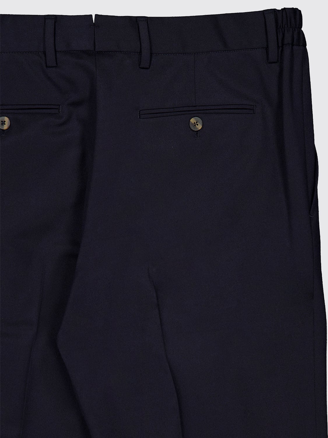 BOGLIOLI PANTS: Boglioli Slim Fit Pleated Tailored Trousers in Virgin Wool Blend, Blue - Img 4