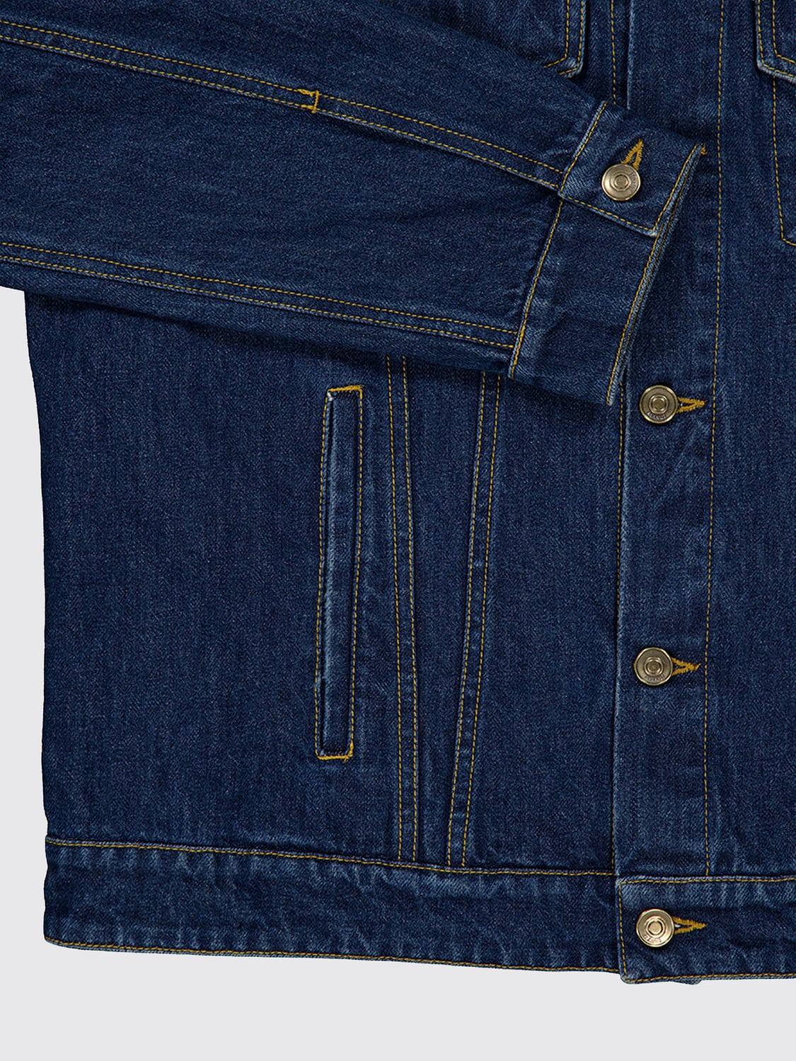 ALANUI JACKET: Alanui Graphic Print Cotton Denim Jacket with Patch Pockets, Blue - Img 4