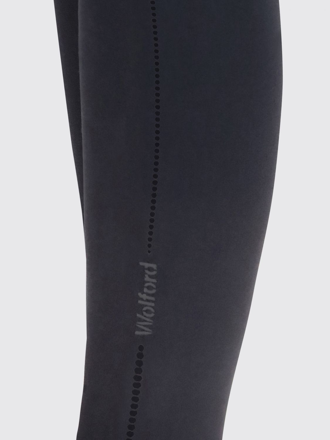 WOLFORD PANTALONES: Leggings Wolford de tiro alto y corte skinny en tejido técnico elástico, Negro - Img 4