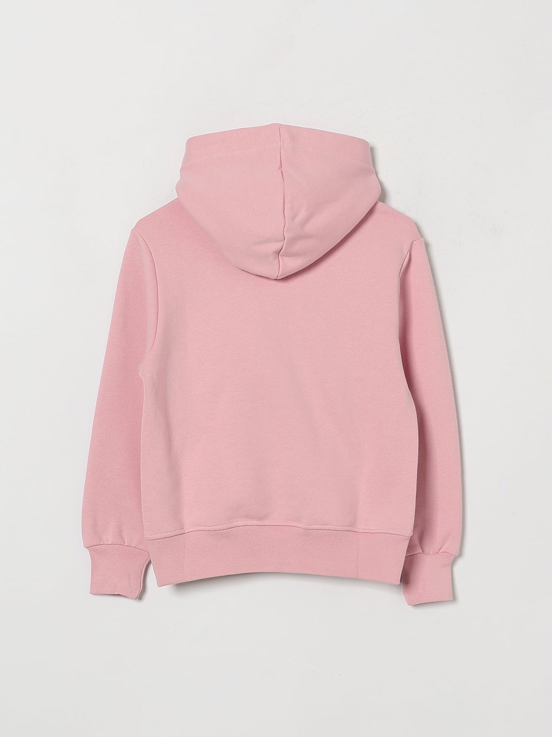 MSGM KIDS PULL: Sweat à capuche color-block MSGM Kids pour garçon en coton avec logo contrastant, Rose - Img 2
