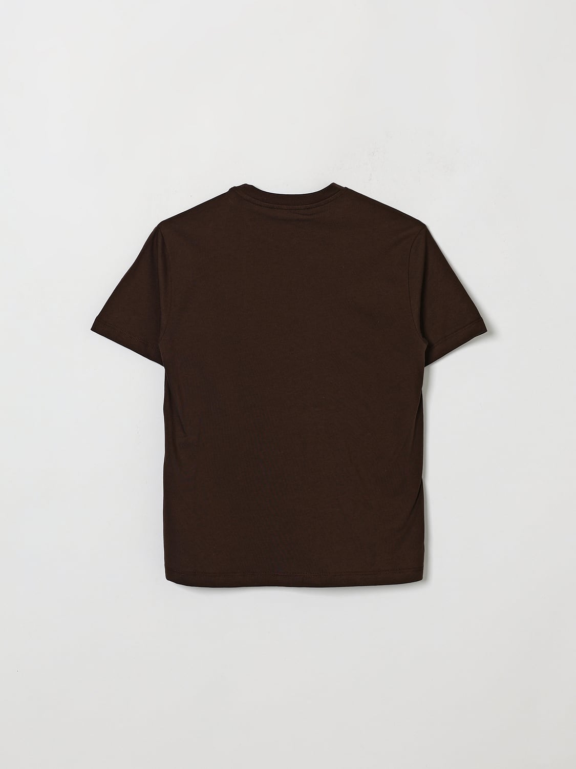 MSGM KIDS T-SHIRT: T-Shirt MSGM Kids für Jungen aus Baumwolle mit Kontrastlogo, Braun - Img 2