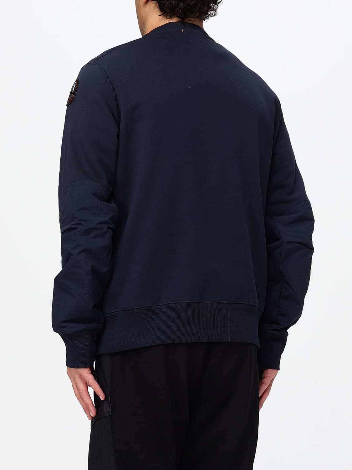 PARAJUMPERS SWEATSHIRT: Relaxed Fit Crewneck Sweatshirt Parajumpers with Dropped Shoulders, Blue - Img 2