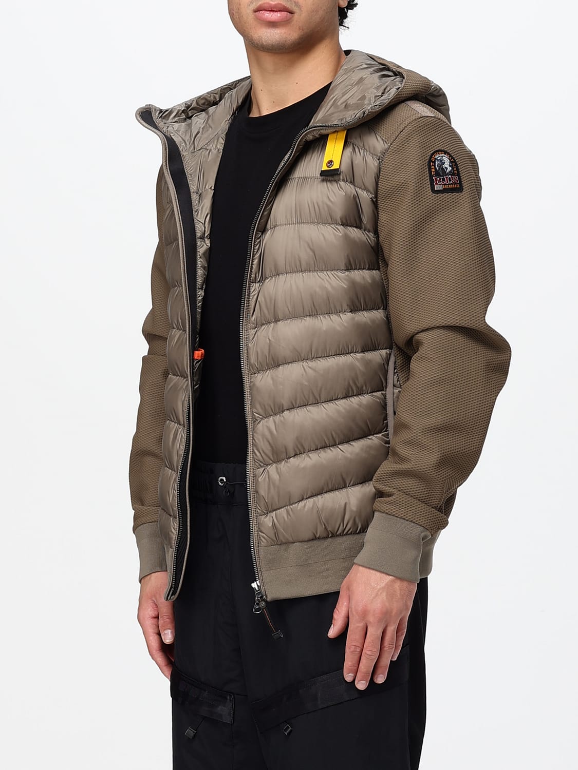 PARAJUMPERS ジャケット: PARAJUMPERS リサイクルナイロン&ソフトシェル製 フード付きパファージャケット, マッド - Img 3