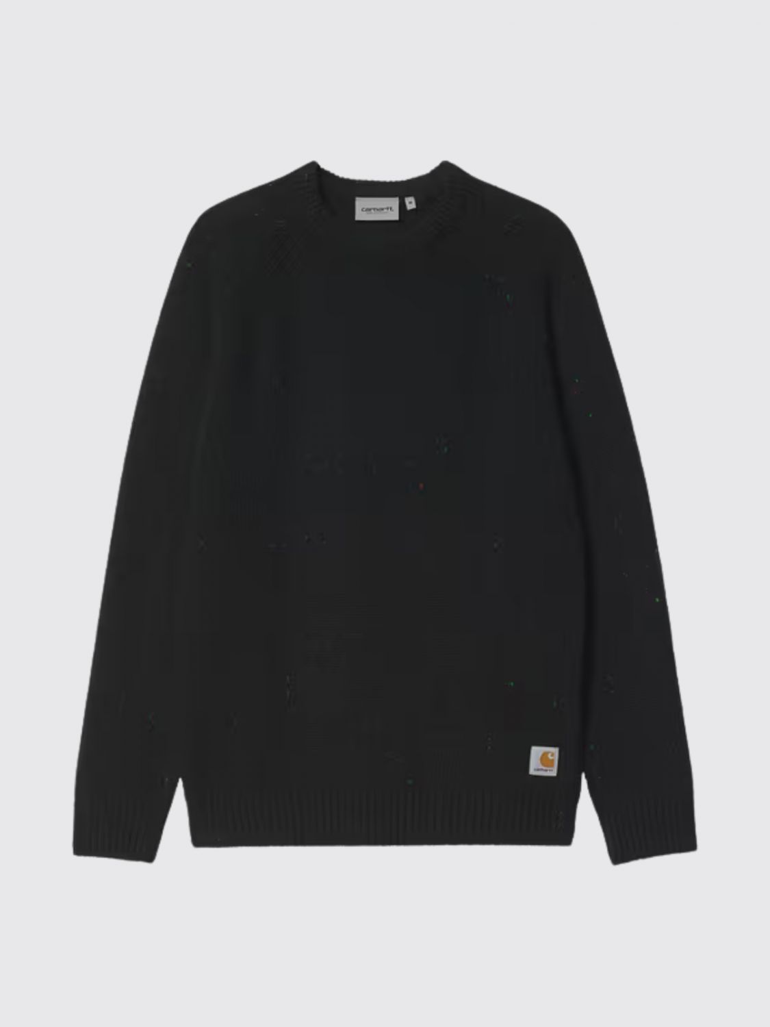 CARHARTT WIP PULL: Pull à col rond CARHARTT WIP à manches longues en mélange de laine et coton, Noir - Img 3