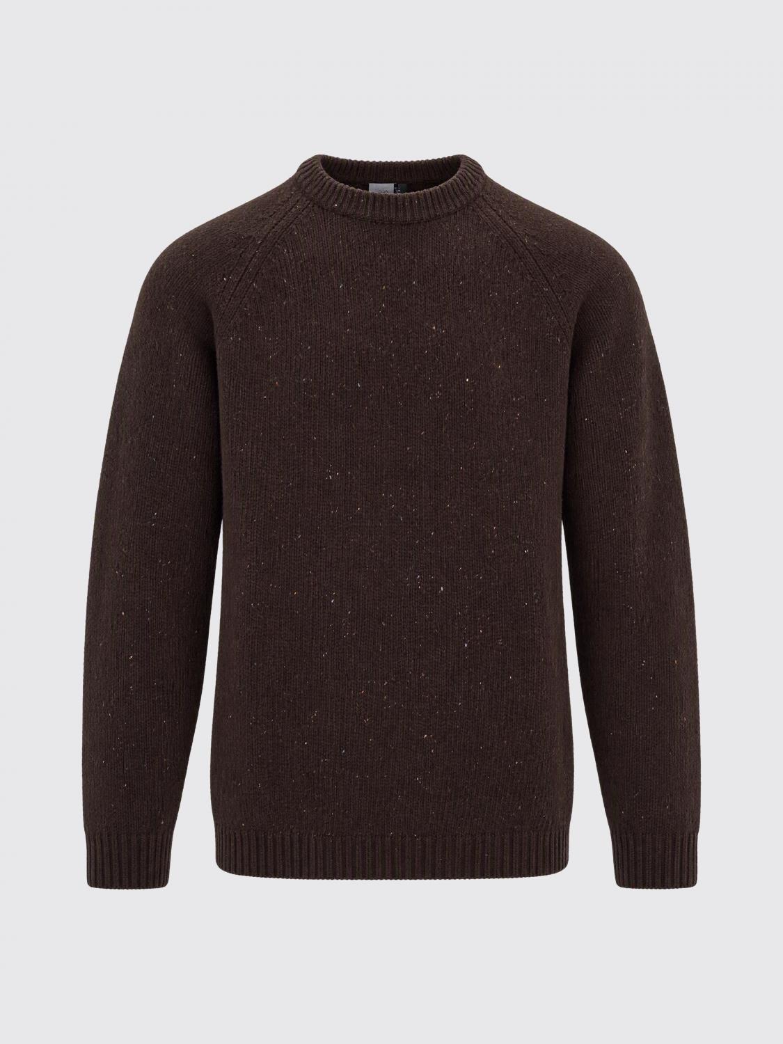 CARHARTT WIP PULL: Pull à col rond CARHARTT WIP à manches longues en mélange de laine et coton, Tabac - Img 2