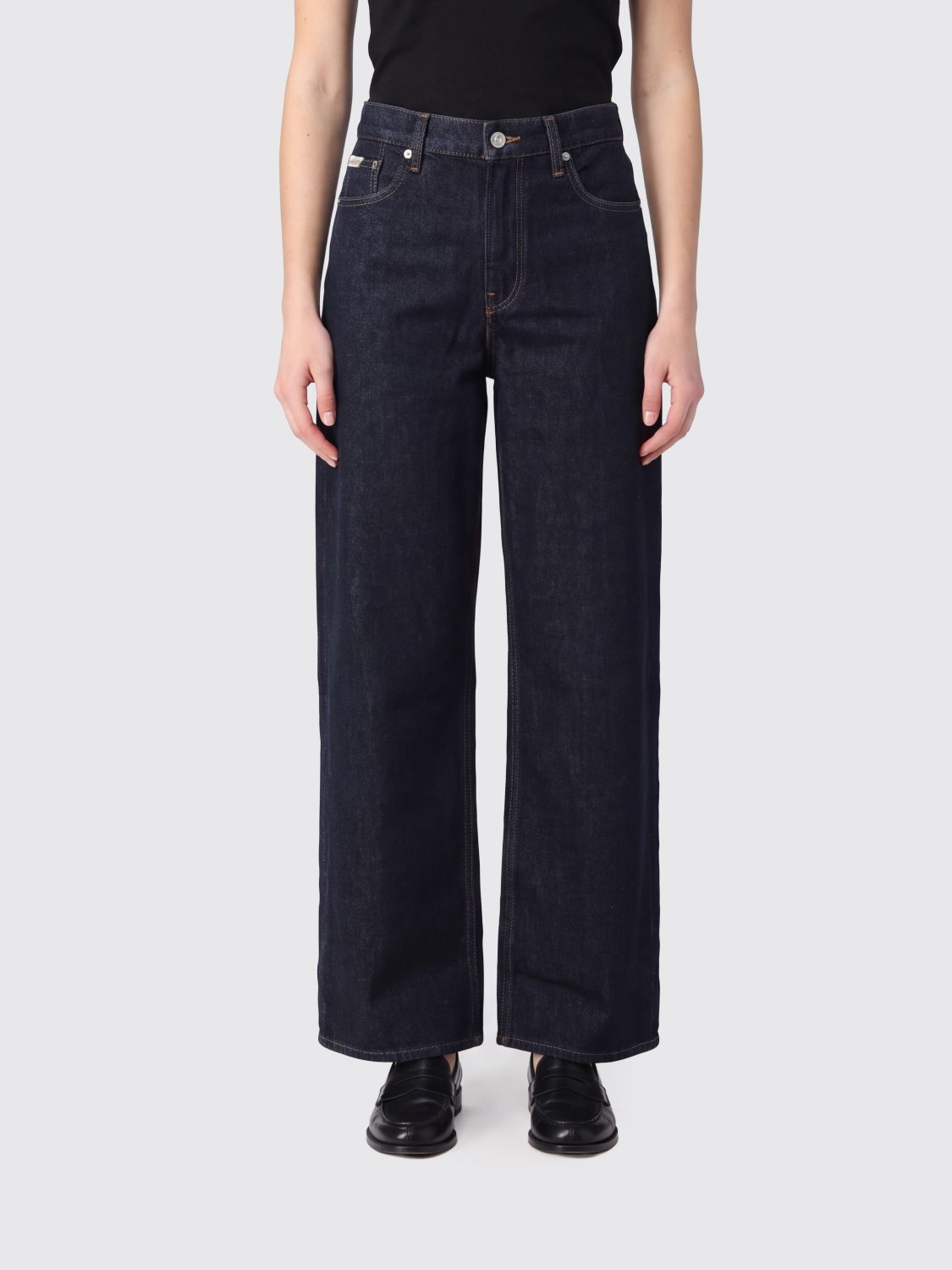 CALVIN KLEIN VAQUEROS: Vaqueros mujer Calvin Klein, Azul Oscuro - Img 1