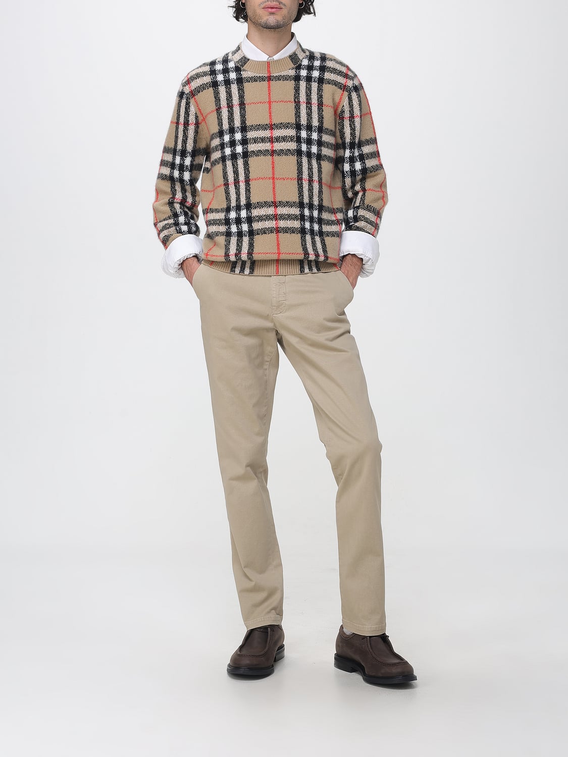 BURBERRY SWEATER: Sweater men Burberry, Earth - Img 2