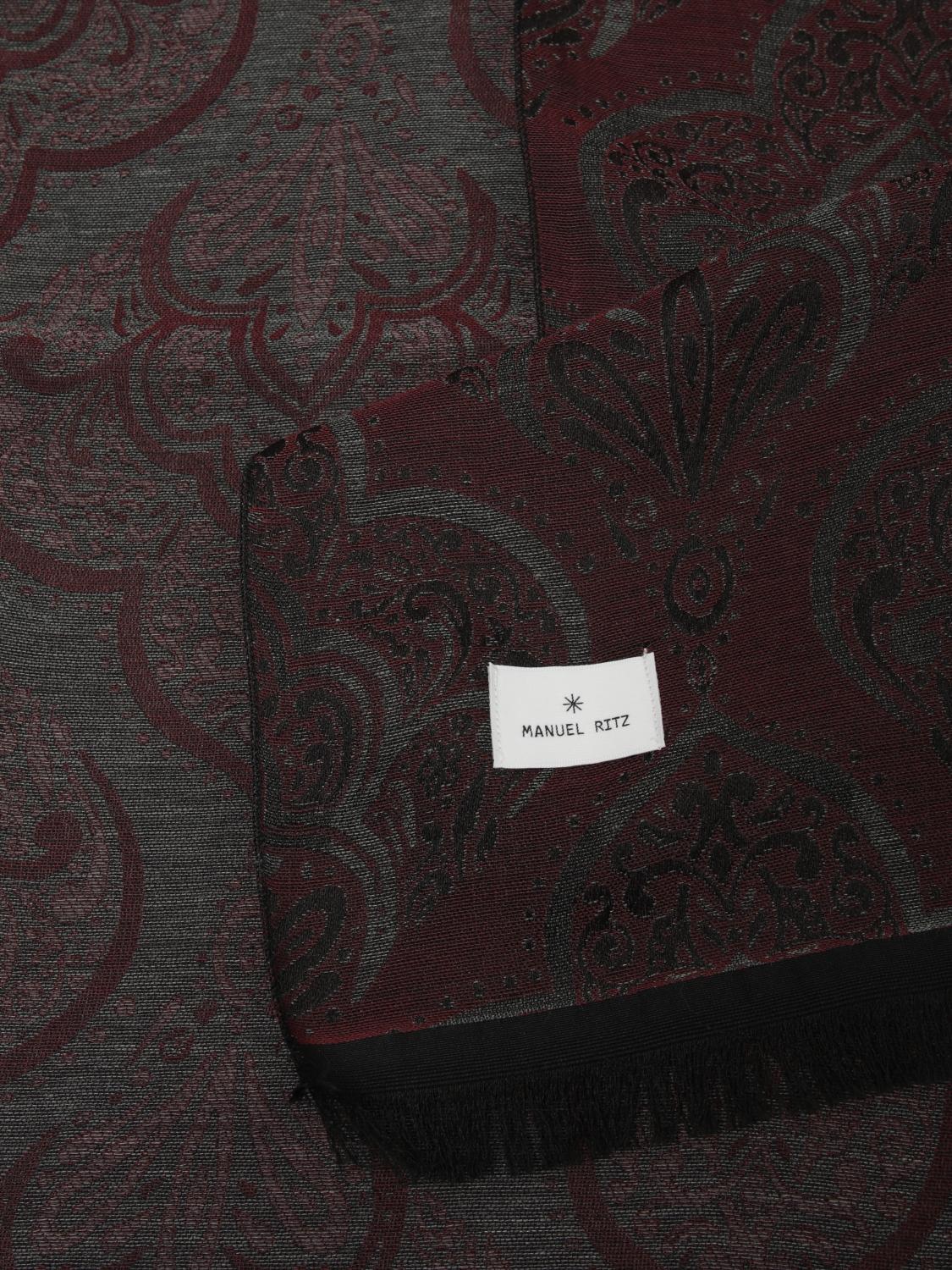 MANUEL RITZ SCARF: Scarf men Manuel Ritz, Burgundy - Img 3