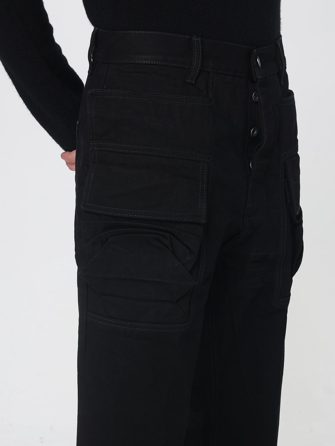 RICK OWENS JEANS: Jeans men Rick Owens, Black - Img 5
