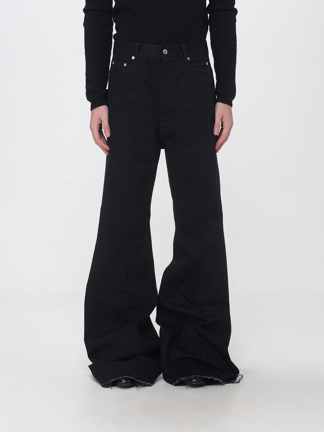 RICK OWENS JEANS: Jeans men Rick Owens, Black - Img 1