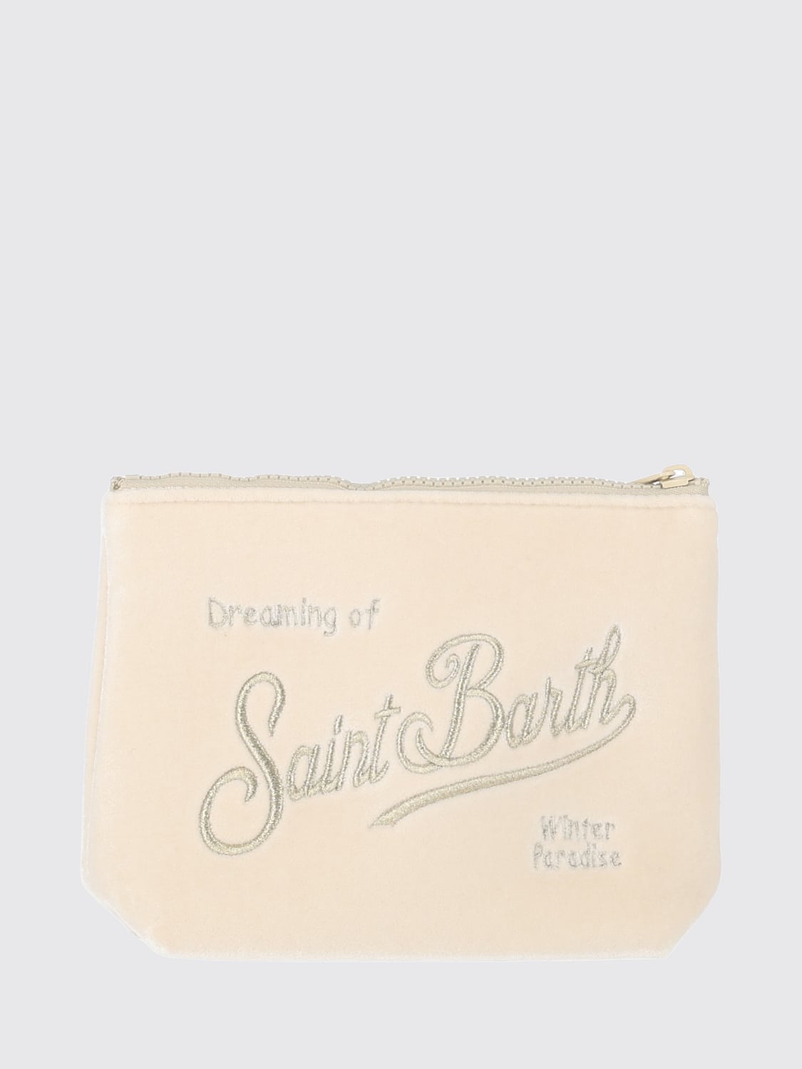 MC2 SAINT BARTH MINI BOLSO: Minibolso de mano Aline MC2 Saint Barth de chenilla con logotipo bordado, Fantasía - Img 2
