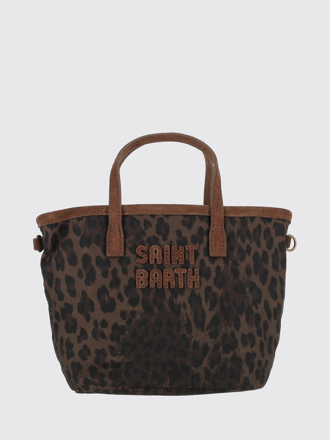MC2 SAINT BARTH BORSA A MANO: Borsa a mano MC2 Saint Barth in poliestere con doppio manico e logo applicato, Fa02 - Img 1