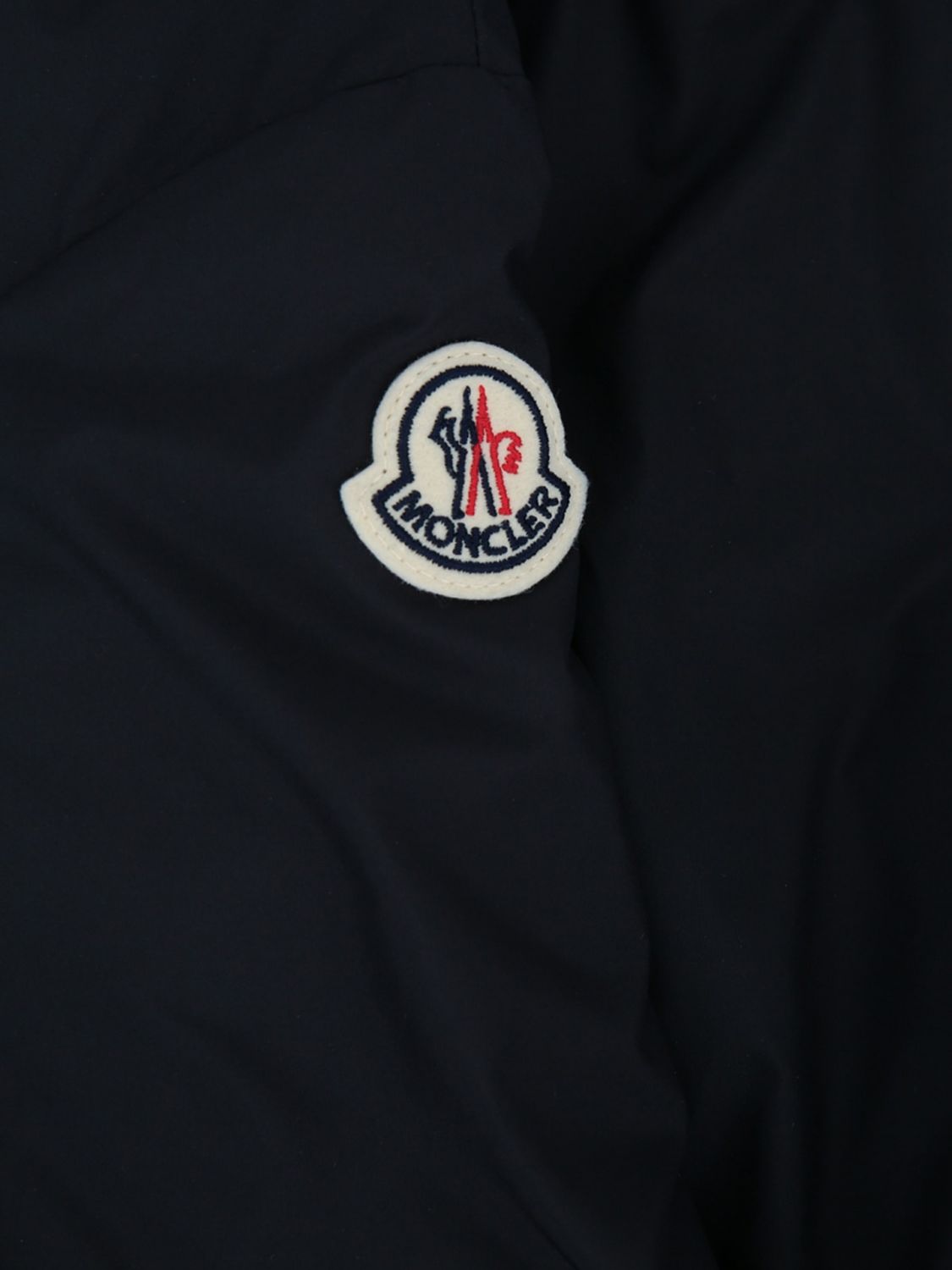 MONCLER ジャケット: MONCLER ボーイズ ライトウェイト ウィンドプルーフ ポリエステルジャケット フード付き, ブルー - Img 3