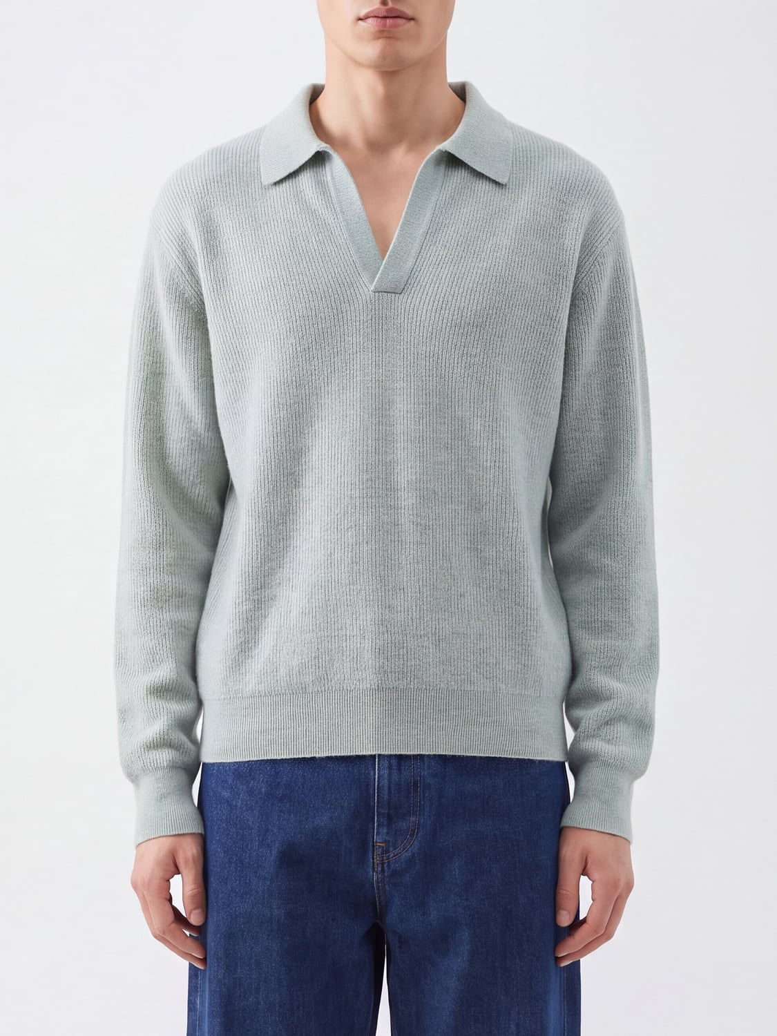 AURALEE POLO: Polo hombre Auralee, Menta - Img 1