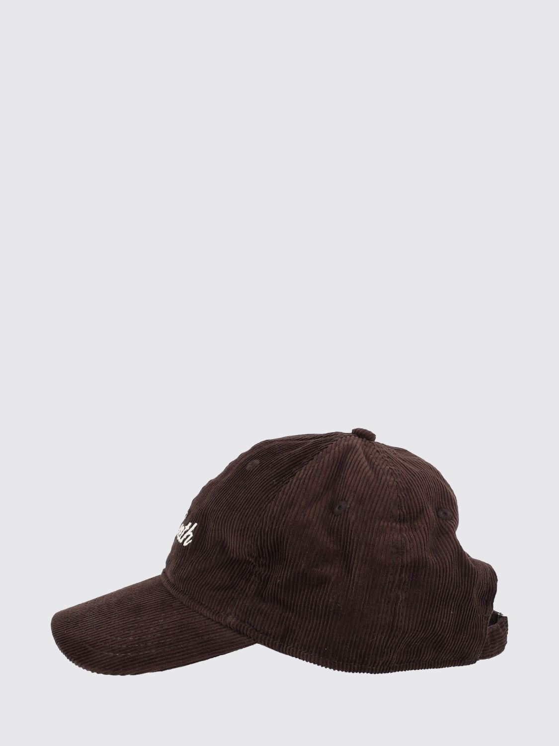 MC2 SAINT BARTH HAT: Corduroy Baseball Cap MC2 Saint Barth with Embroidered Logo, Brown - Img 3