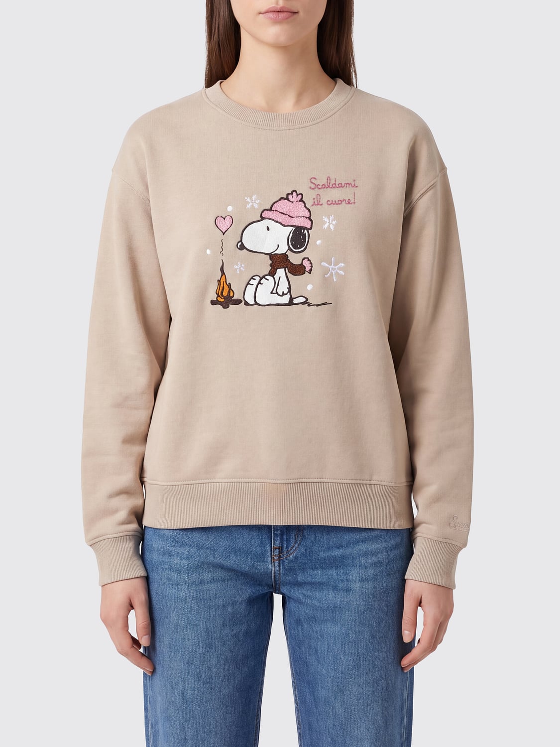 MC2 SAINT BARTH SUDADERA: Sudadera mujer Mc2 Saint Barth, Beige - Img 1