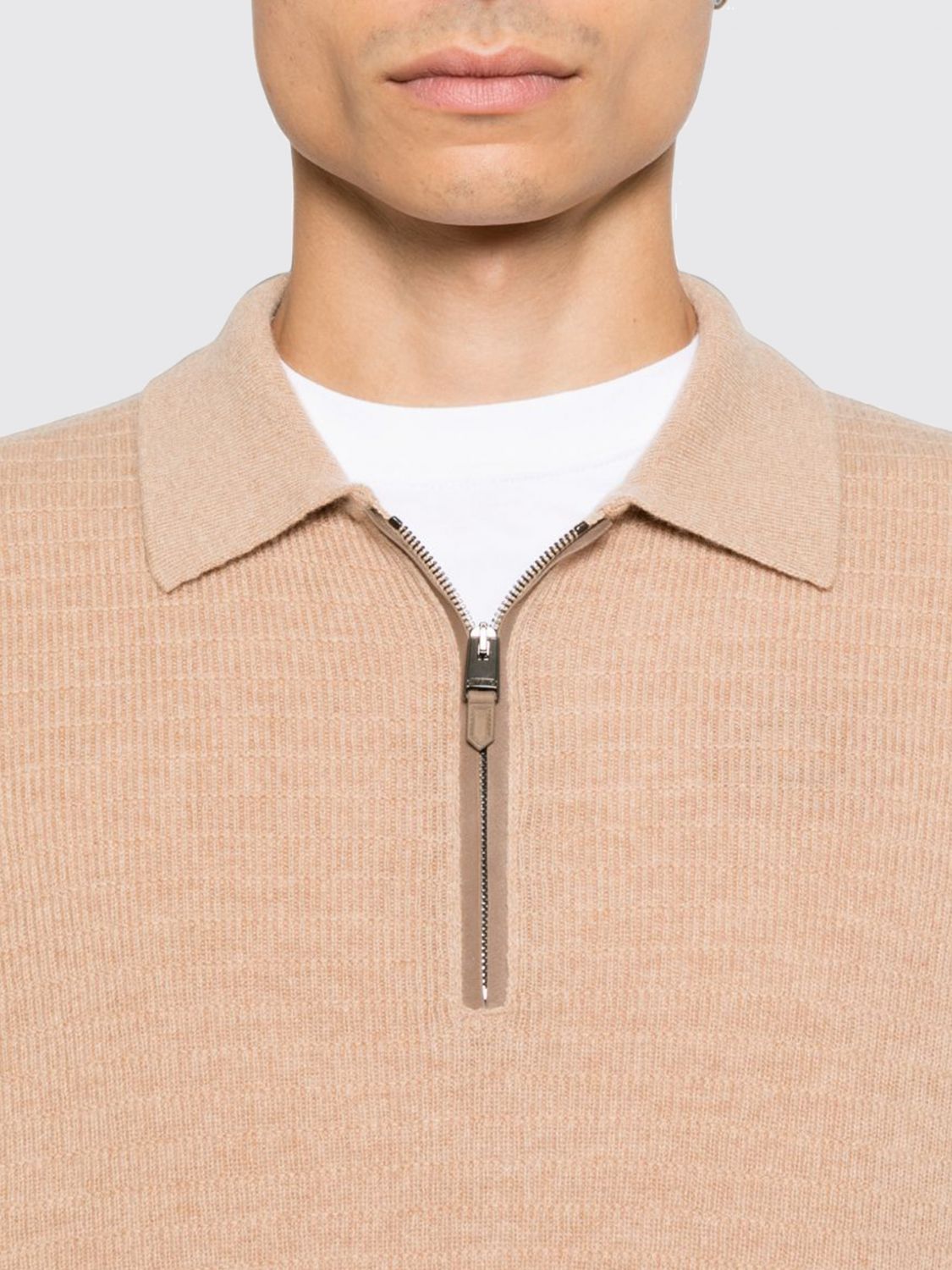 CANALI POLO SHIRT: Polo shirt men Canali, Beige - Img 3