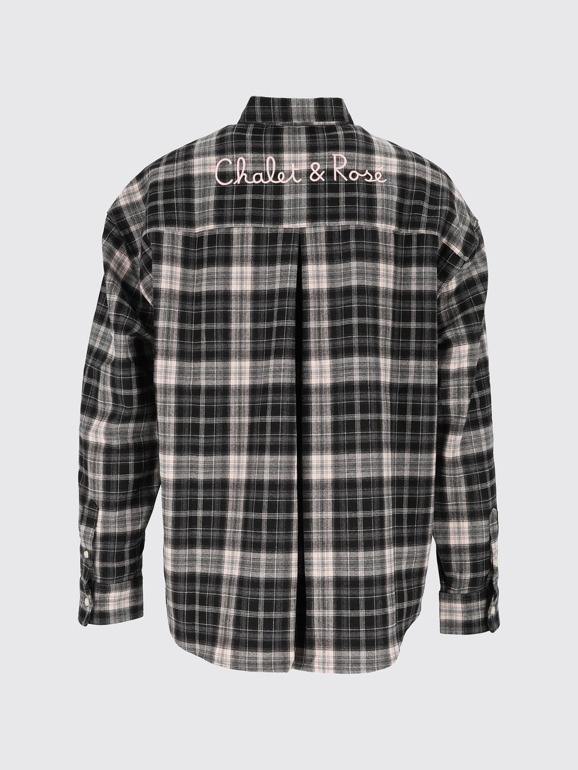 MC2 SAINT BARTH CAMISA: Camisa de cuadros de manga larga MC2 Saint Barth en mezcla de viscosa, Negro - Img 3