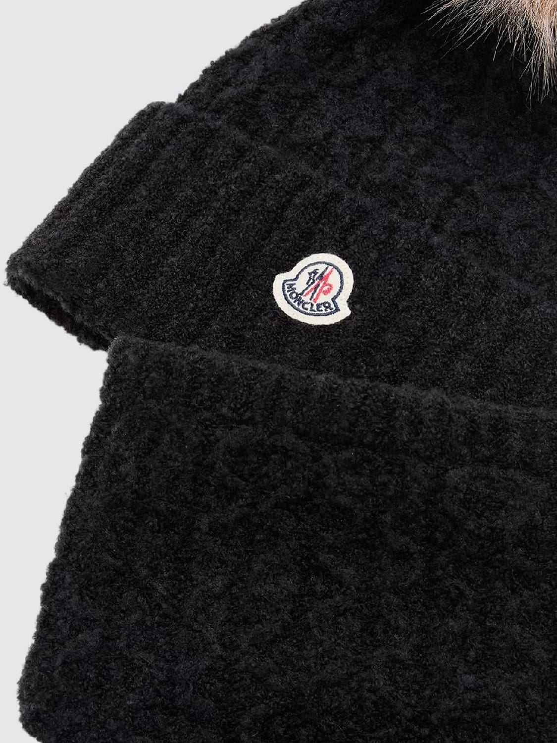 MONCLER BUFANDA: Bufanda niños Moncler, Negro - Img 3