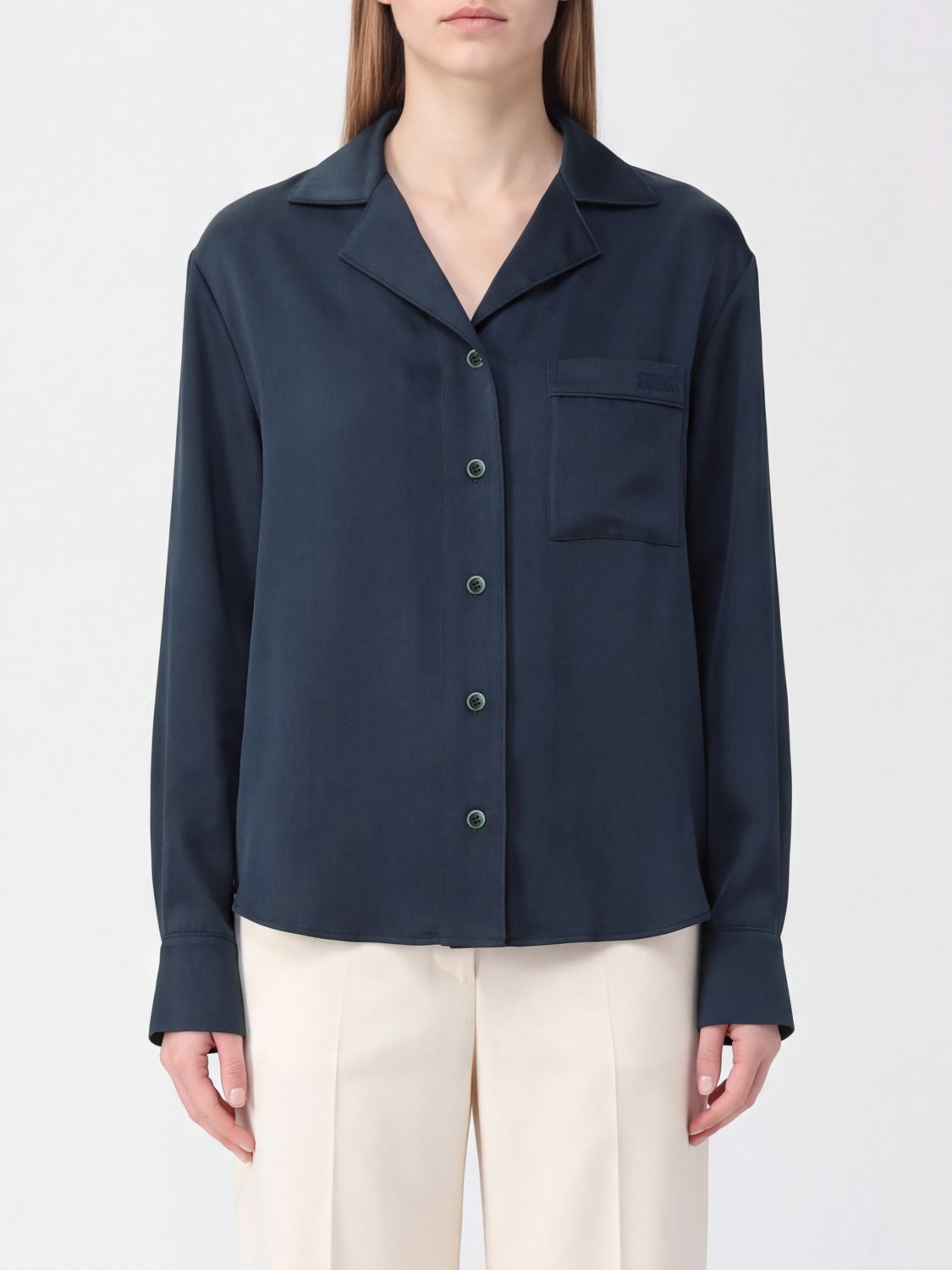 LOEWE HEMDBLUSE: Hemdbluse damen Loewe, Grau - Img 1