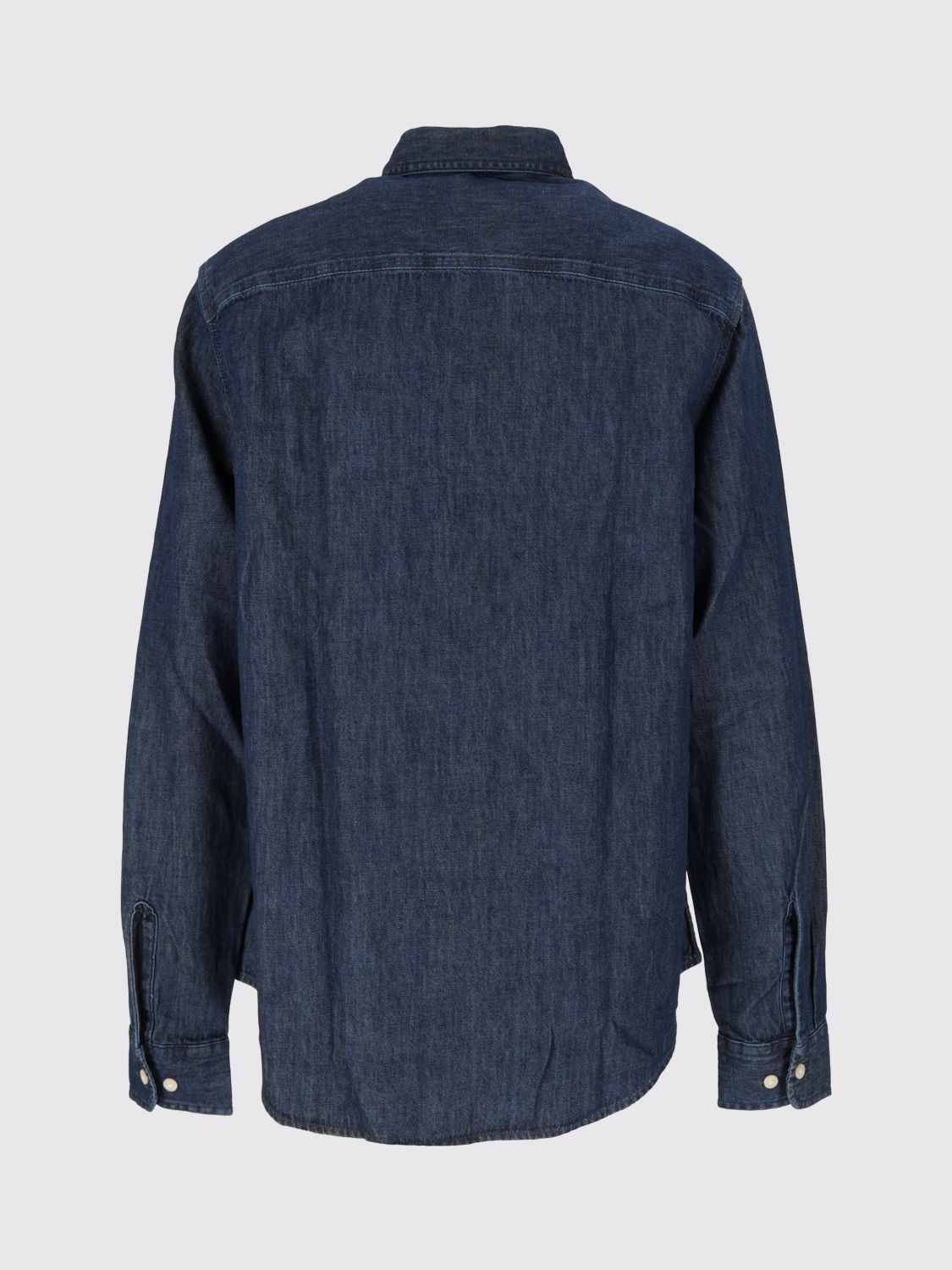 BARBOUR HEMD: Lässiges Barbour Jeanshemd aus Baumwolle mit aufgesetzten Taschen und abgerundetem Saum, Blau - Img 3