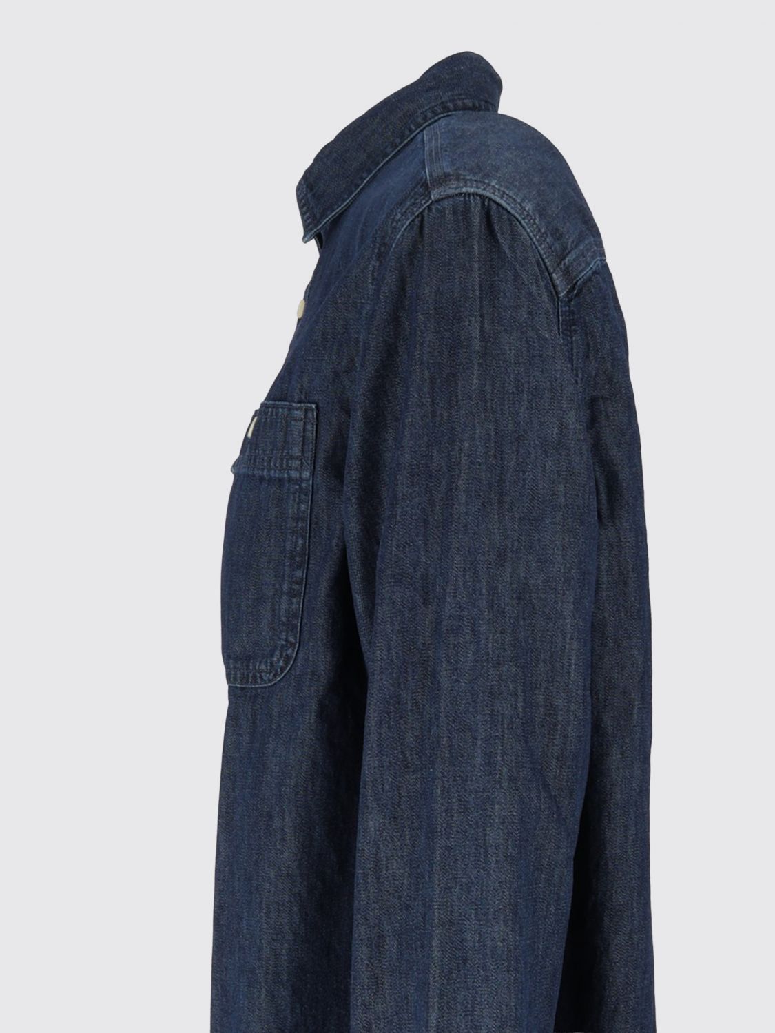 BARBOUR HEMD: Lässiges Barbour Jeanshemd aus Baumwolle mit aufgesetzten Taschen und abgerundetem Saum, Blau - Img 4