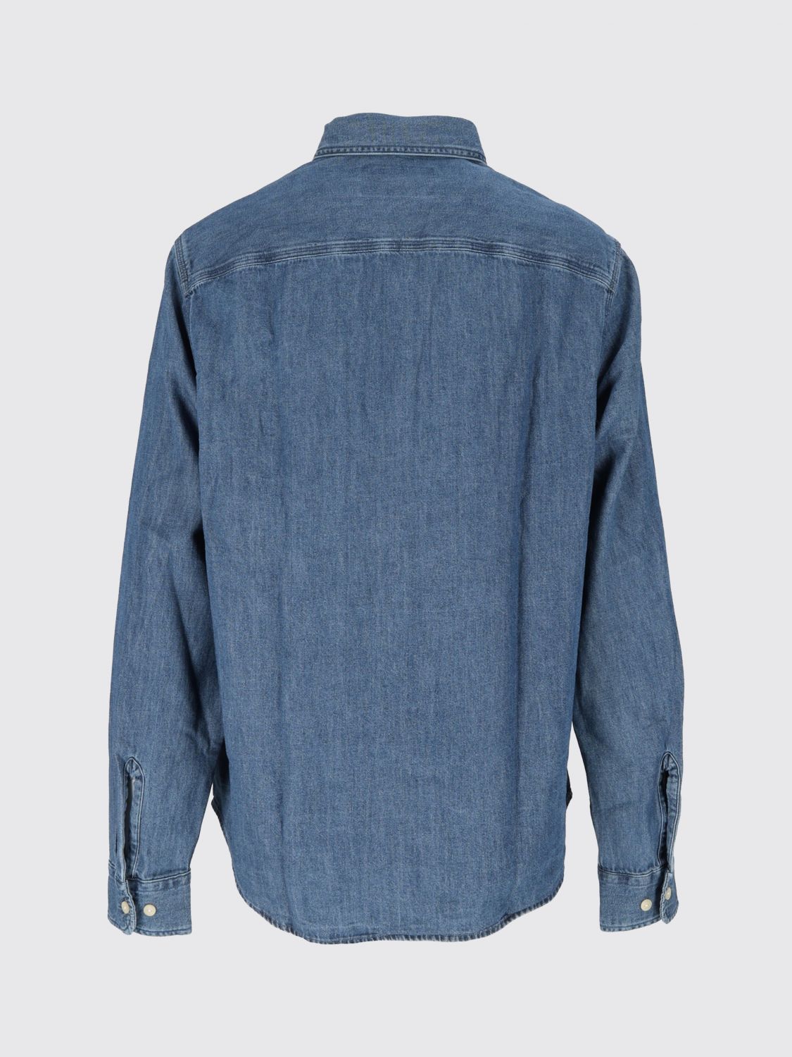 BARBOUR HEMD: Lässiges Barbour Jeanshemd aus Baumwolle mit aufgesetzten Taschen und abgerundetem Saum, Blau 1 - Img 3