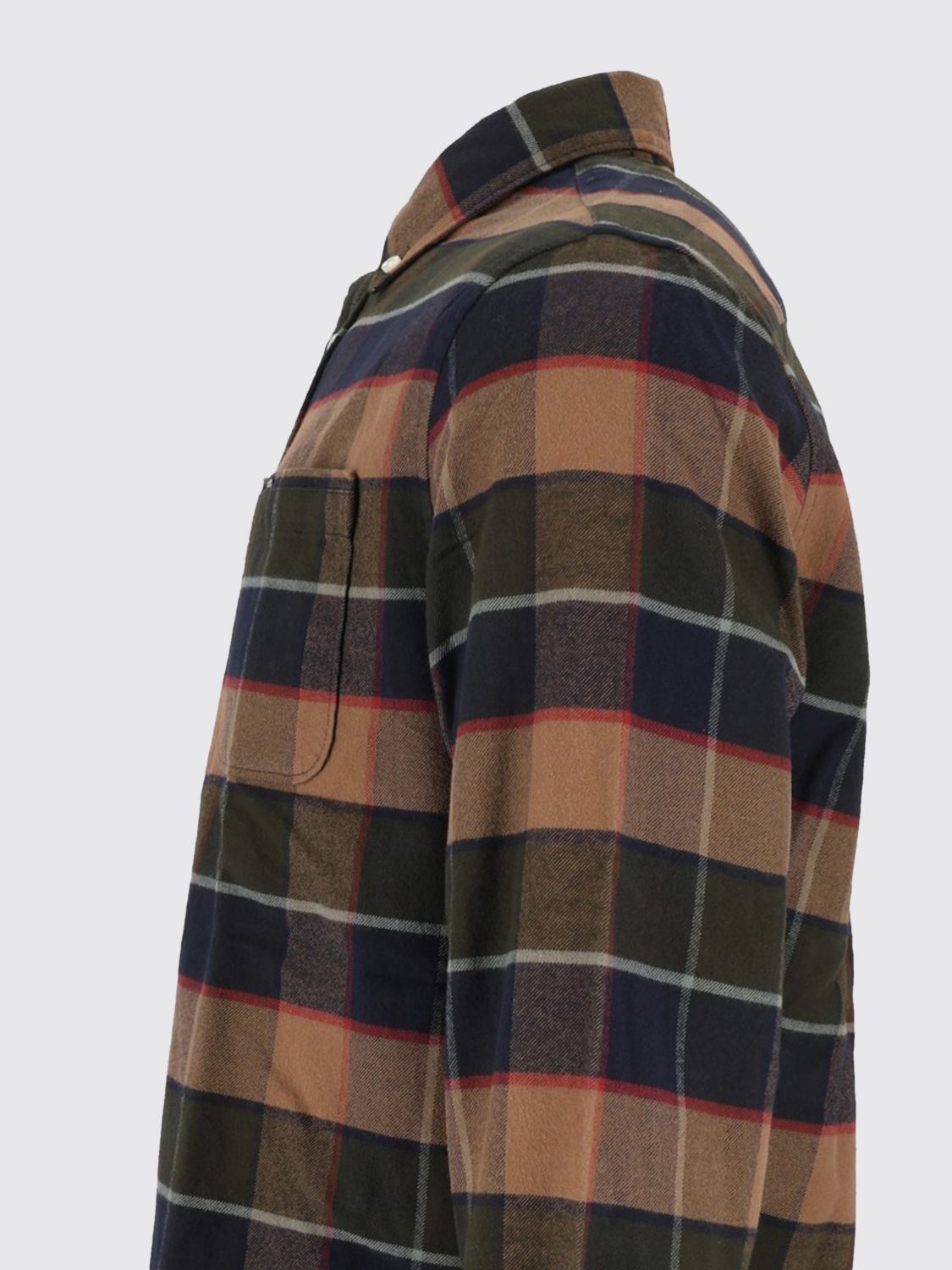 BARBOUR HEMD: Slim-Fit Barbour Hemd aus karierter Baumwolle mit Button-Down-Kragen, Grün - Img 4
