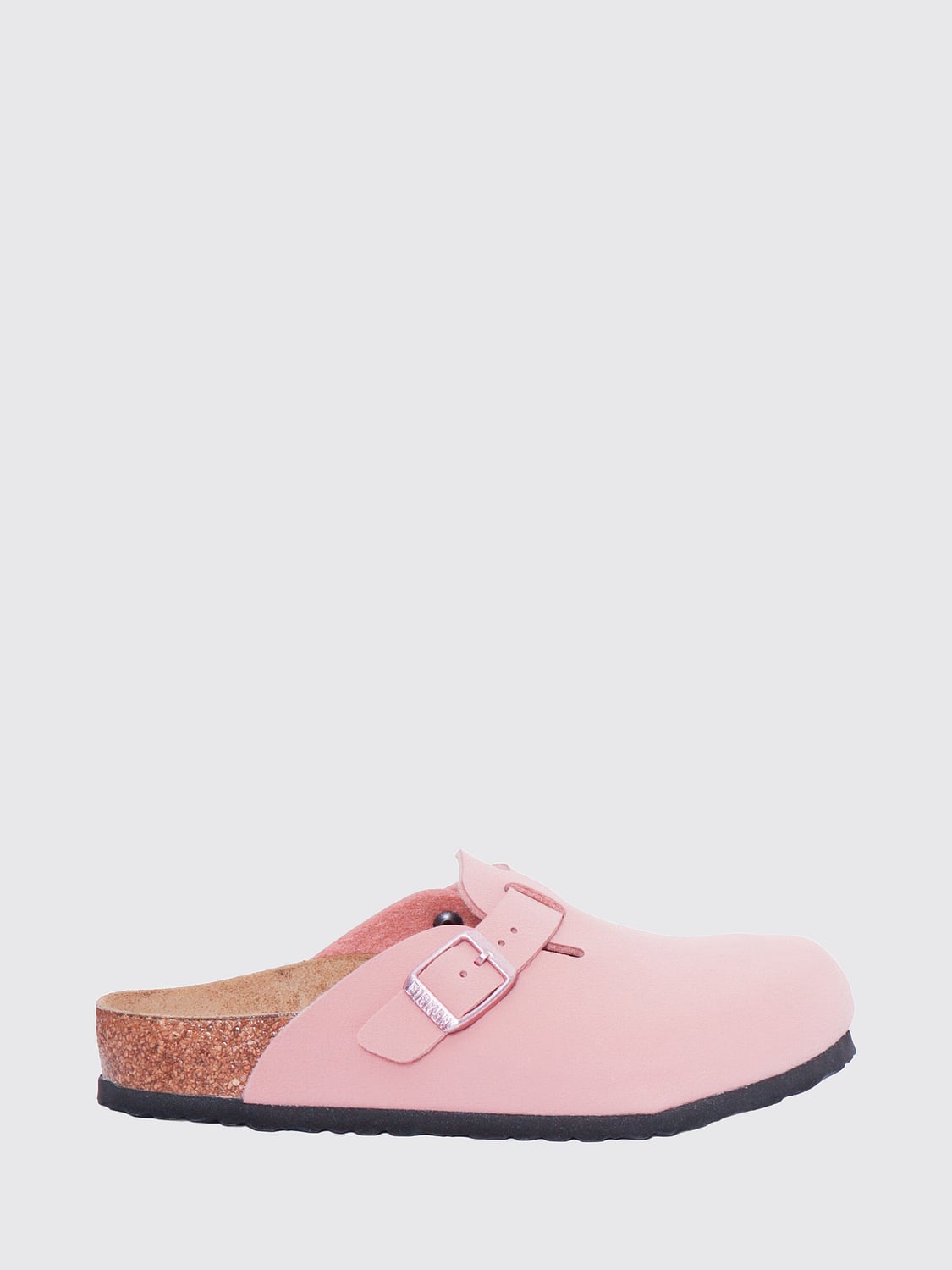 BIRKENSTOCK シューズ: BIRKENSTOCK Boston Birko-Flor® アジャスタブルストラップ付き ミュール, ピンク - Img 1