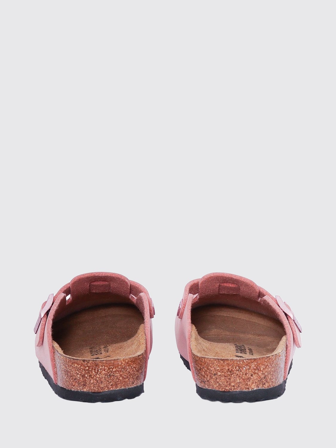 BIRKENSTOCK シューズ: BIRKENSTOCK Boston Birko-Flor® アジャスタブルストラップ付き ミュール, ピンク - Img 3