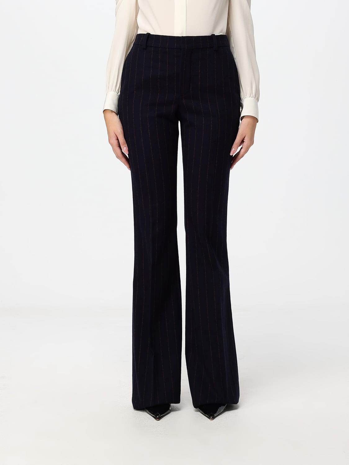 SAINT LAURENT PANTALONES: Pantalones mujer Saint Laurent, Ambar - Img 1