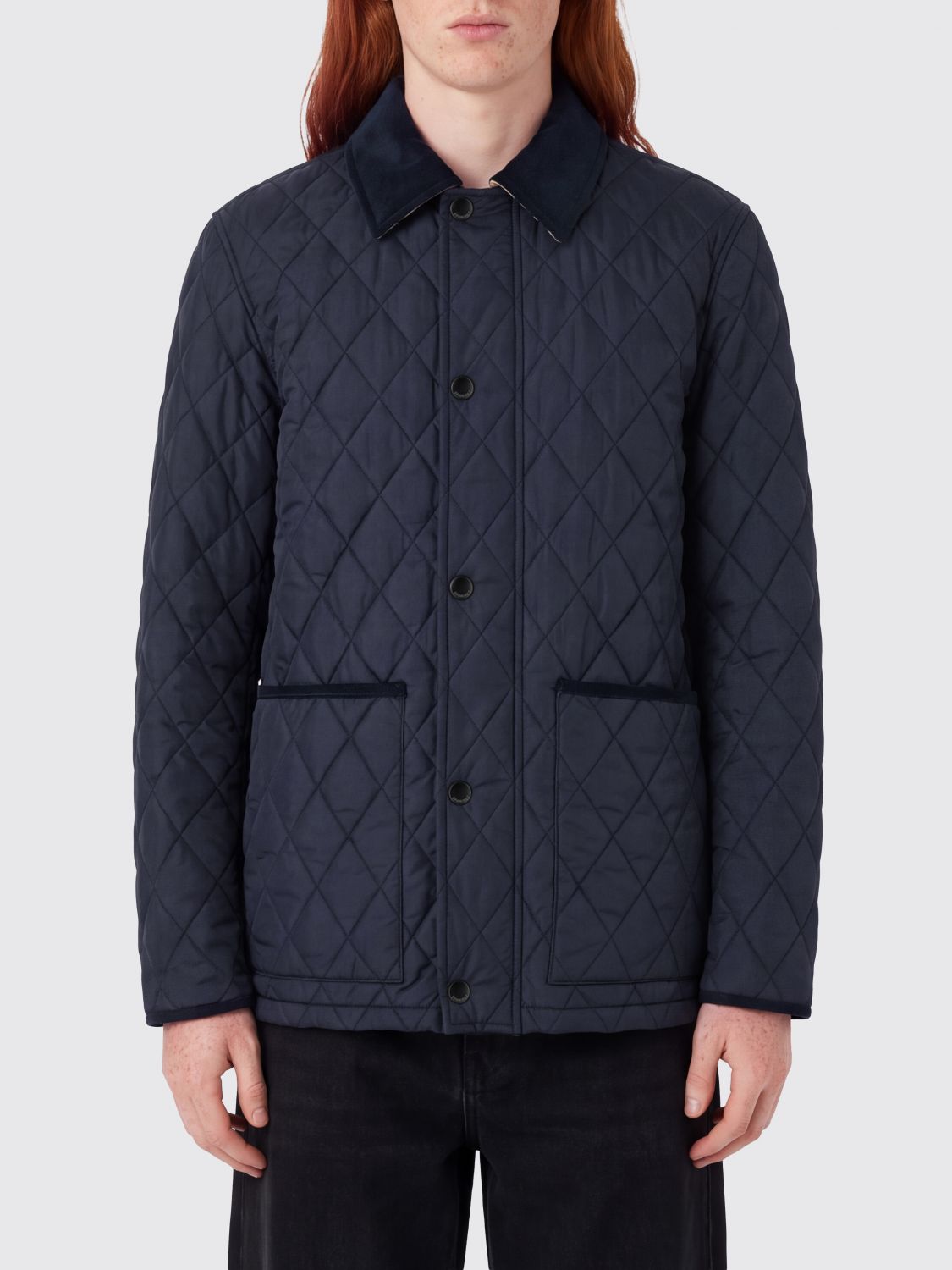 BURBERRY JACKET: Jacket men Burberry, Blue - Img 1