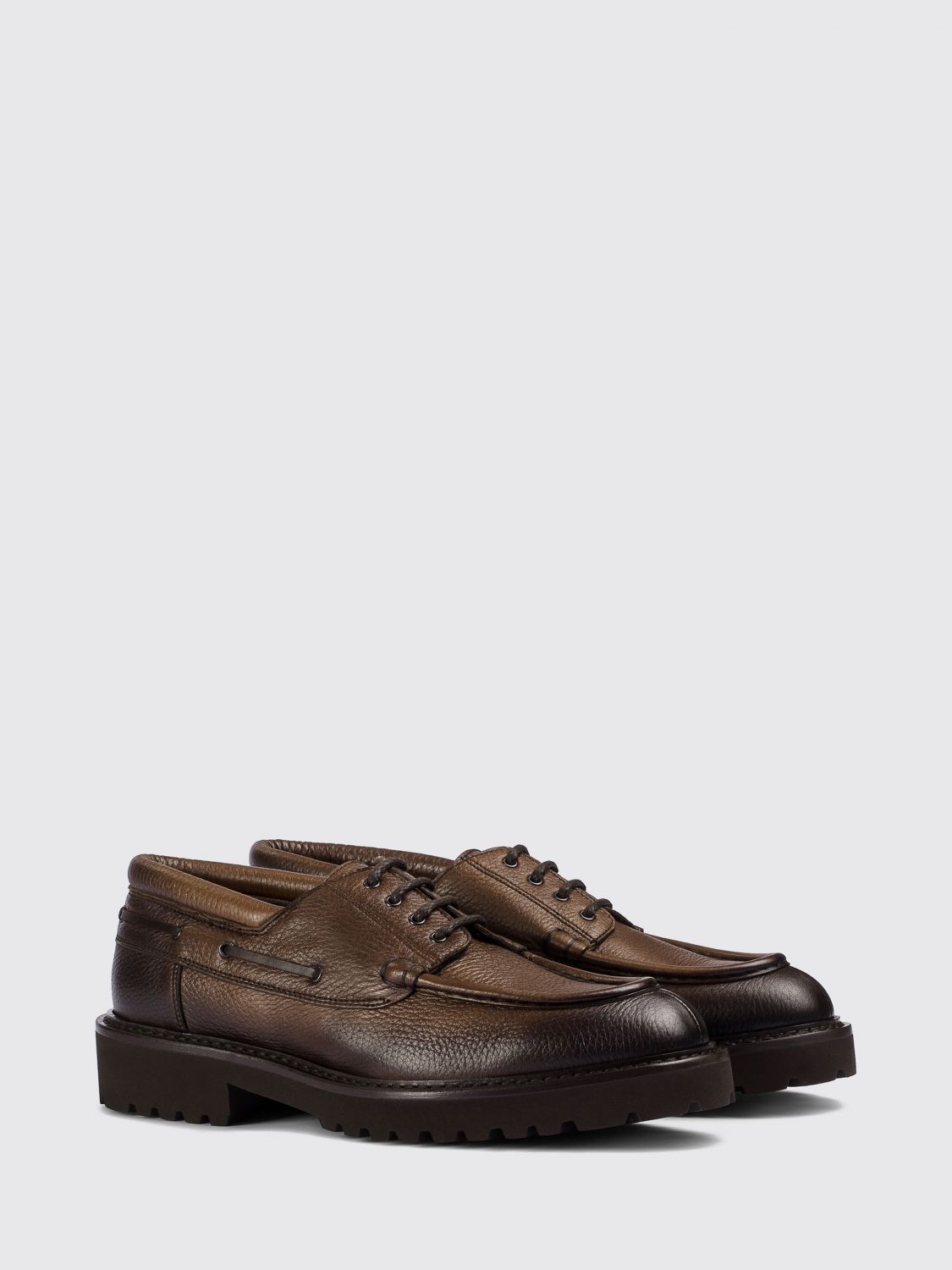 DOUCAL'S SCHNÜRSCHUHE: Schnürschuhe herren Doucal's, Braun - Img 2