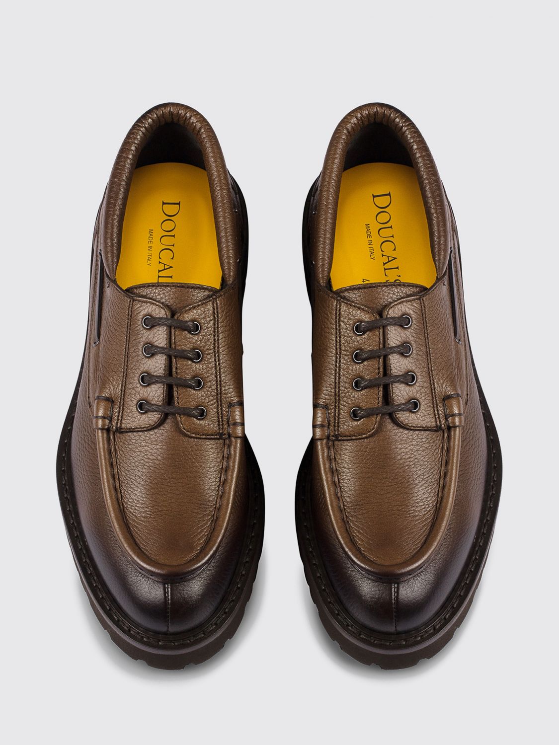 DOUCAL'S SCHNÜRSCHUHE: Schnürschuhe herren Doucal's, Braun - Img 3