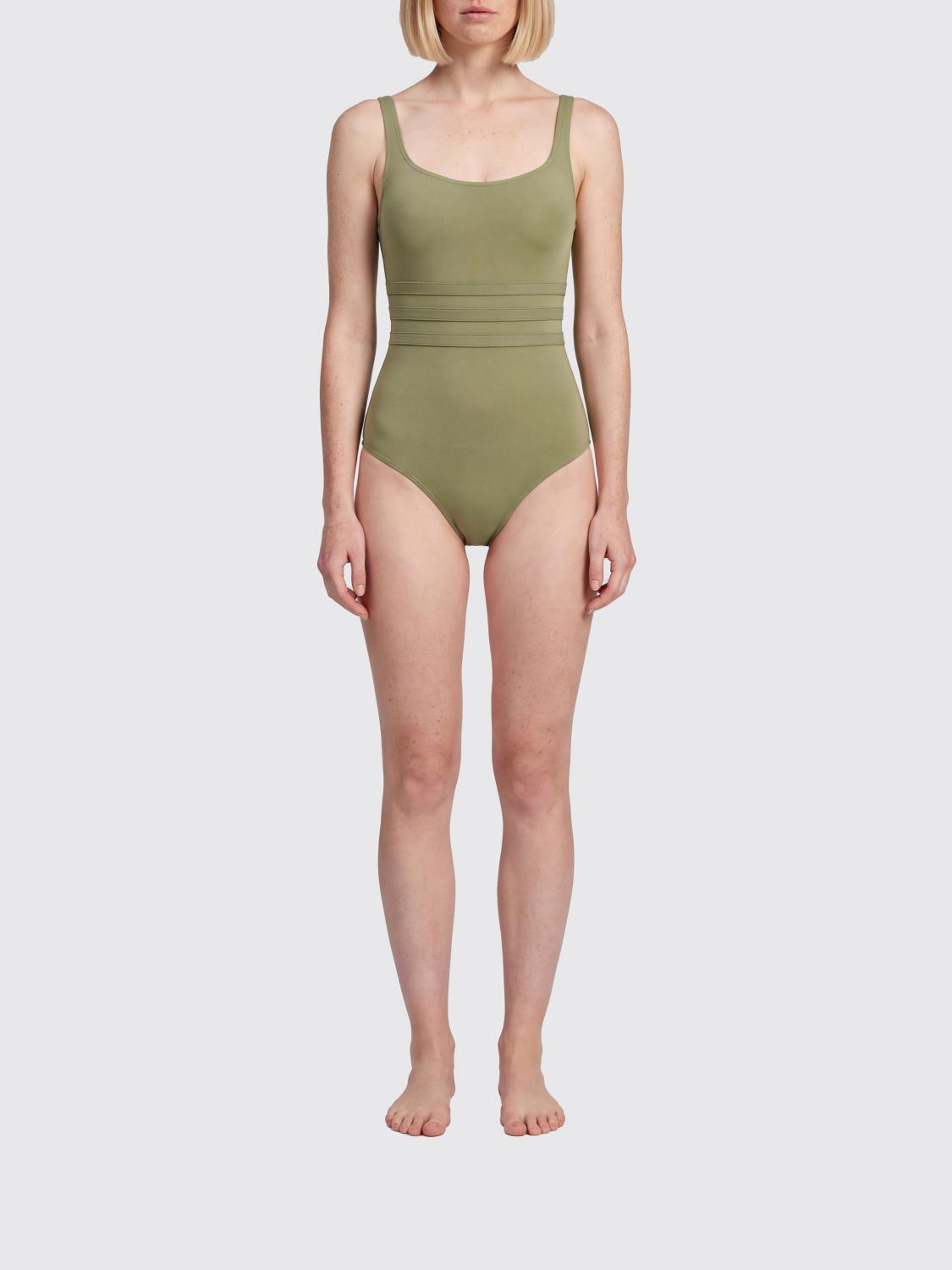 ERES COSTUME: Costume intero Eres in poliammide con profonda scollatura a U, Verde - Img 1