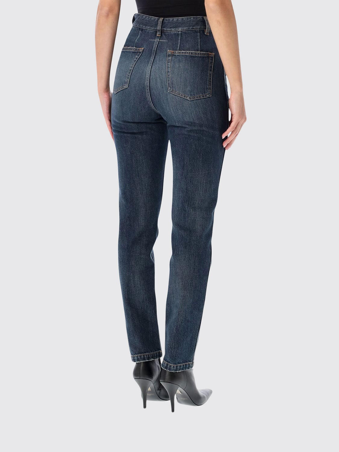 MM6 MAISON MARGIELA VAQUEROS: Vaqueros mujer Mm6 Maison Margiela, Azul Oscuro - Img 2