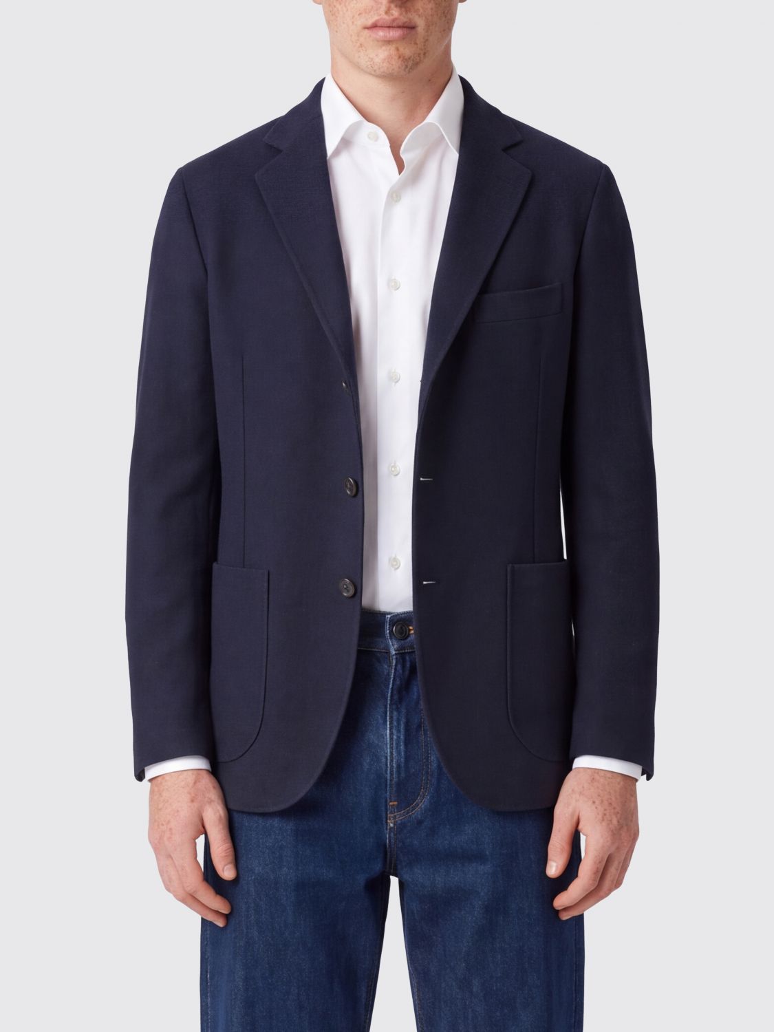 BRIONI ジャケット: ジャケット メンズ Brioni, ネイビー - Img 1