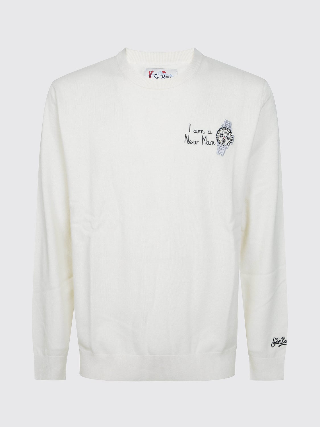 MC2 SAINT BARTH SWEATER: Sweater men Mc2 Saint Barth, Yellow Cream - Img 2